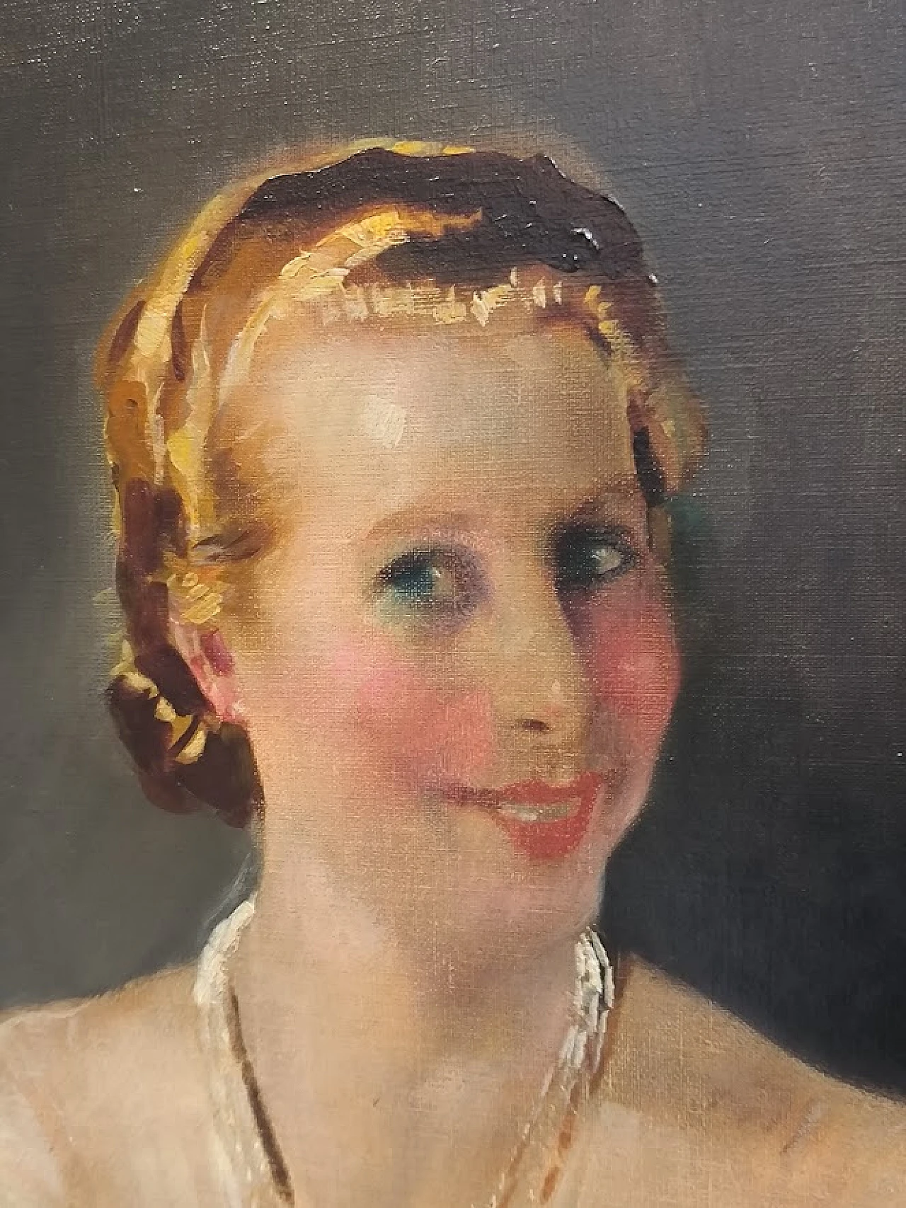 Charles Joseph Watelet, Portrait of Simone Mirat, oil painting, 1935 1