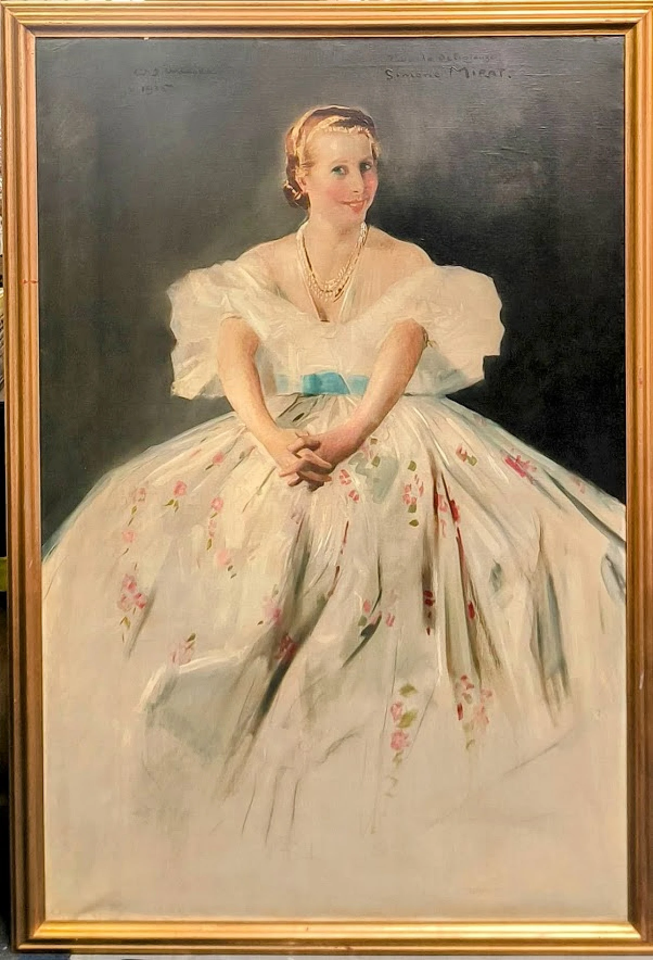 Charles Joseph Watelet, Portrait of Simone Mirat, oil painting, 1935 5