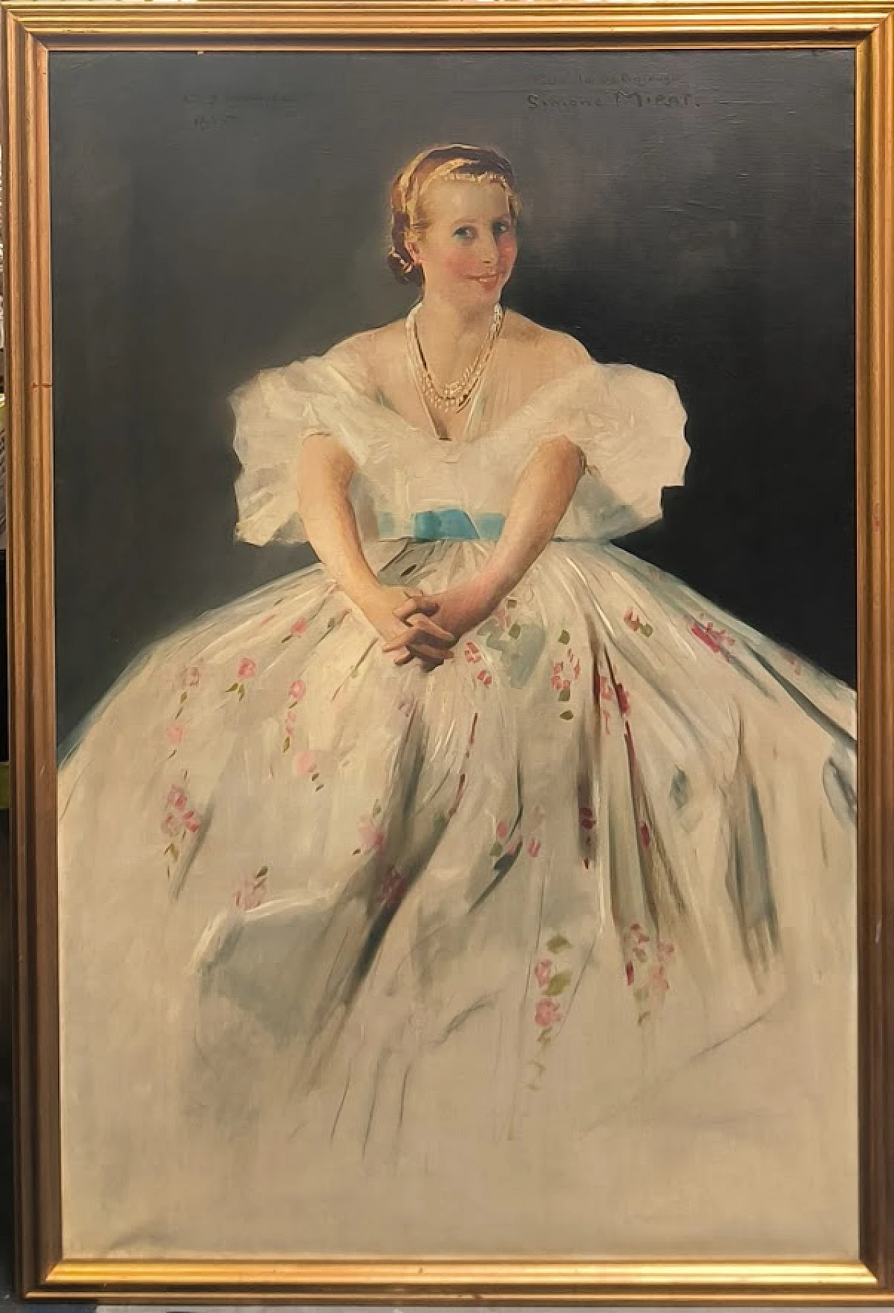 Charles Joseph Watelet, Portrait of Simone Mirat, oil painting, 1935 6