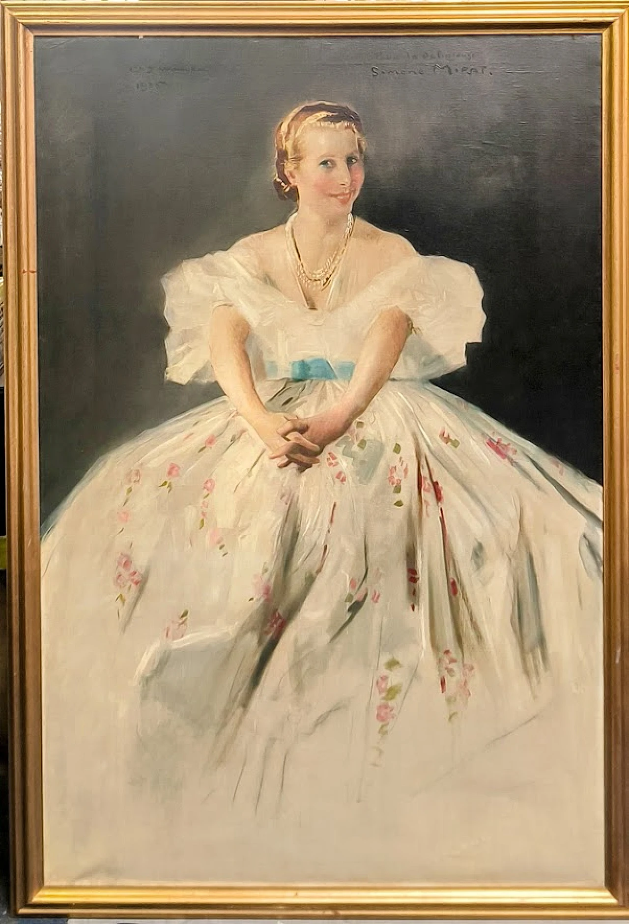 Charles Joseph Watelet, Portrait of Simone Mirat, oil painting, 1935 11