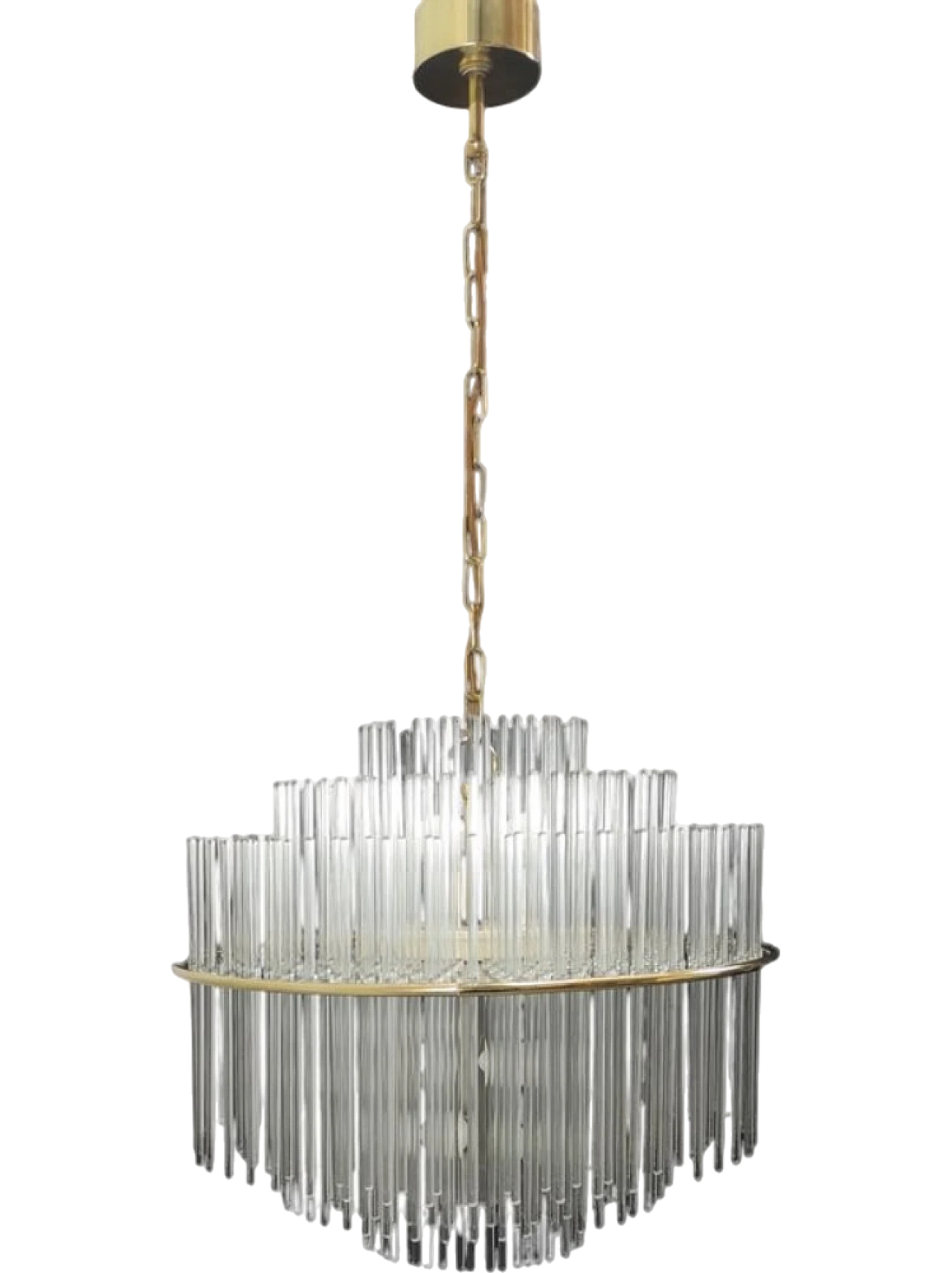 Suspension chandelier by G. Sciolari, 1970s 12