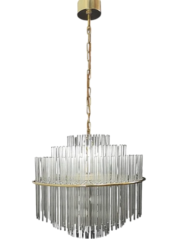 Suspension chandelier by G. Sciolari, 1970s