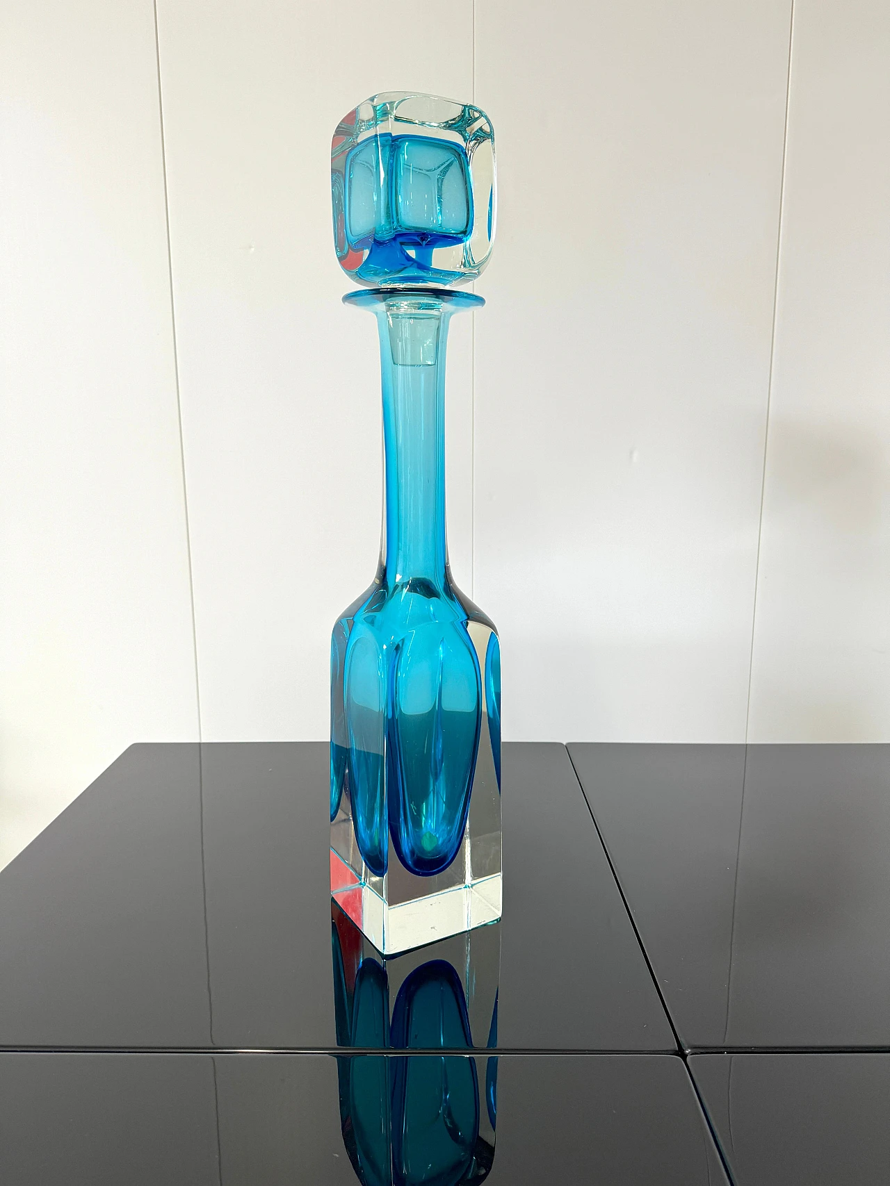 Large glass bottle by Seguso, 1960s 3