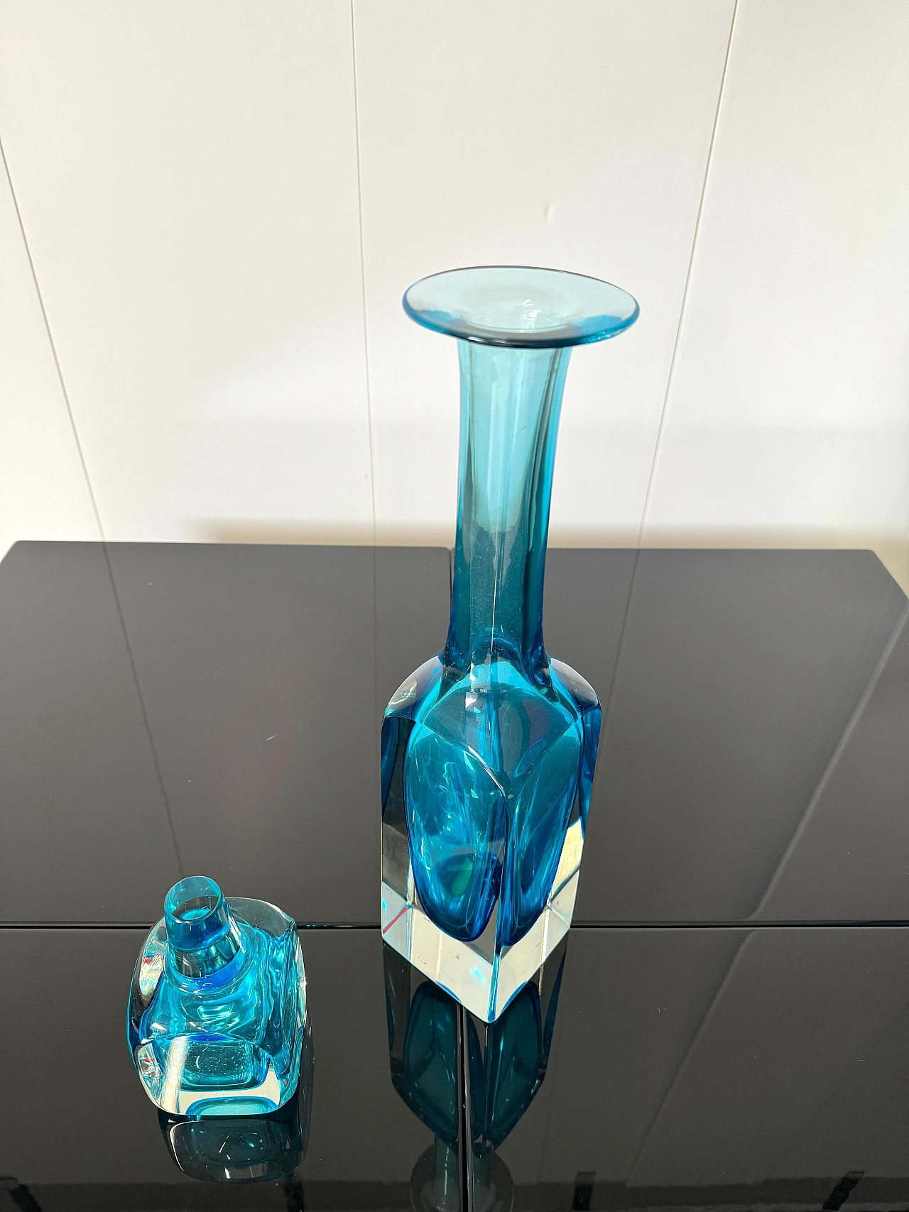 Large glass bottle by Seguso, 1960s 9