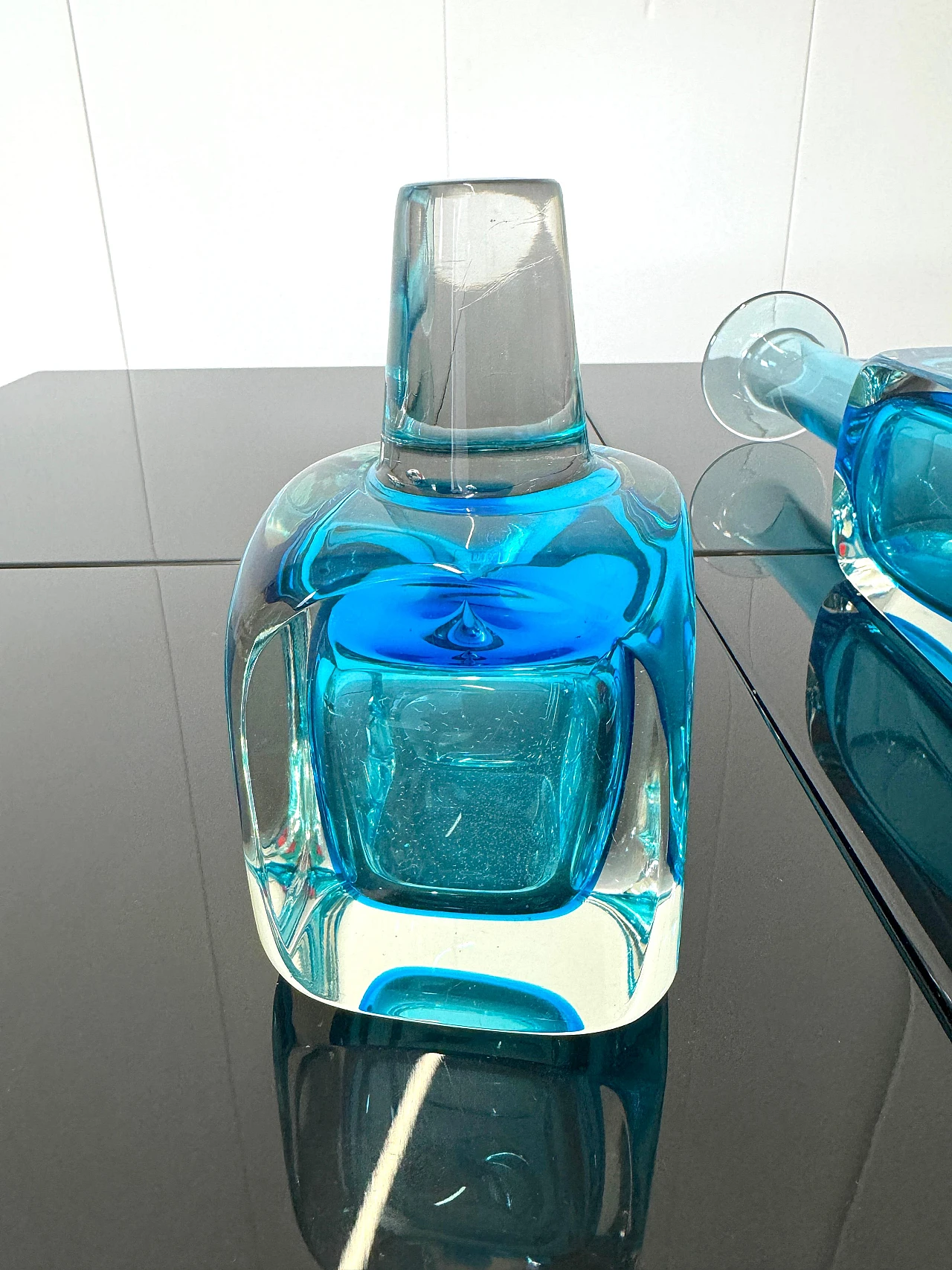 Large glass bottle by Seguso, 1960s 14