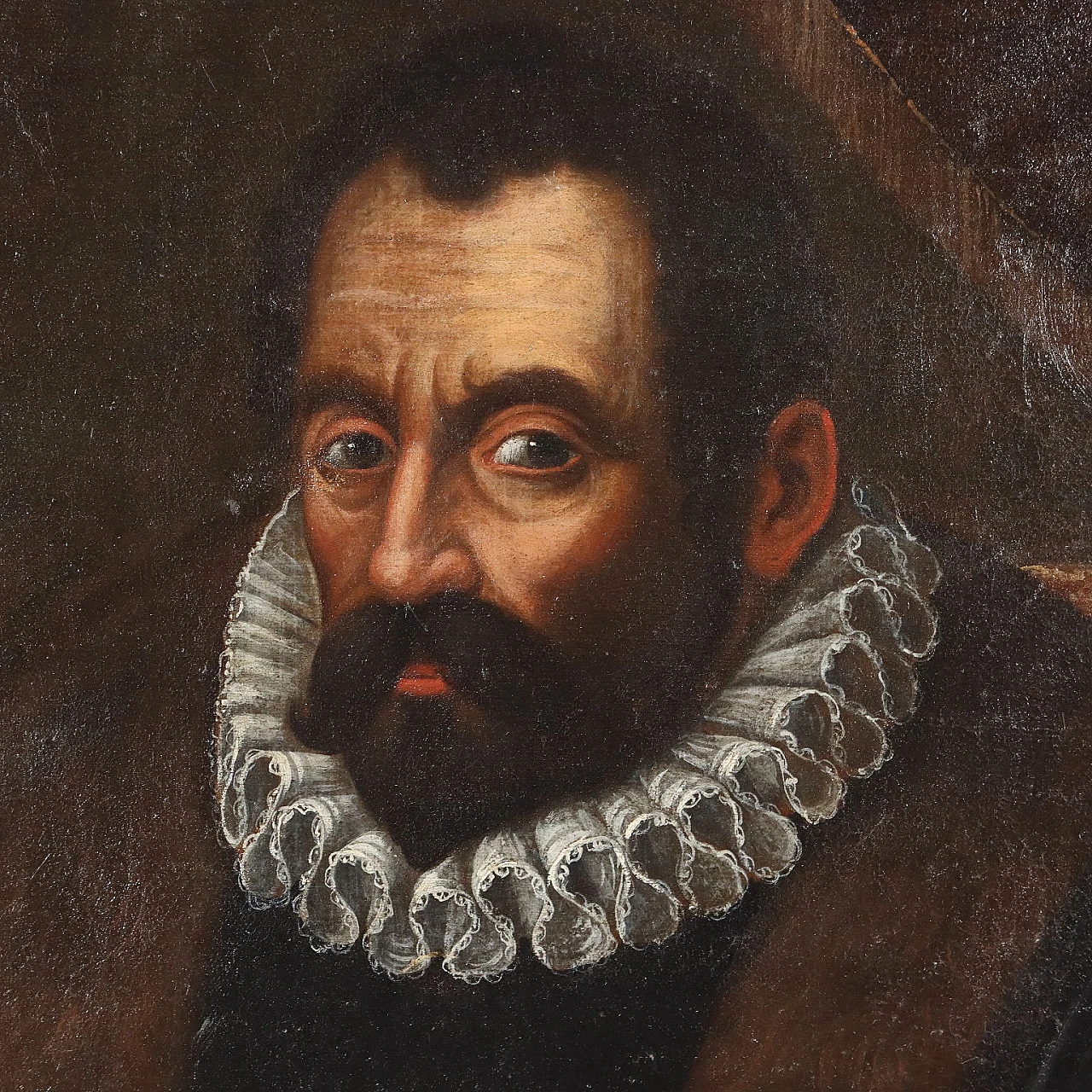 Male Portrait, oil on canvas, 17th century 4