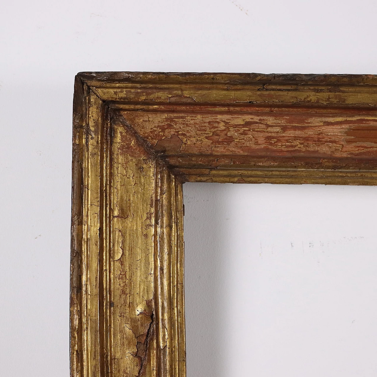 Antique Frame Gilded and Lacquered Wood Italy XVIII Century 3