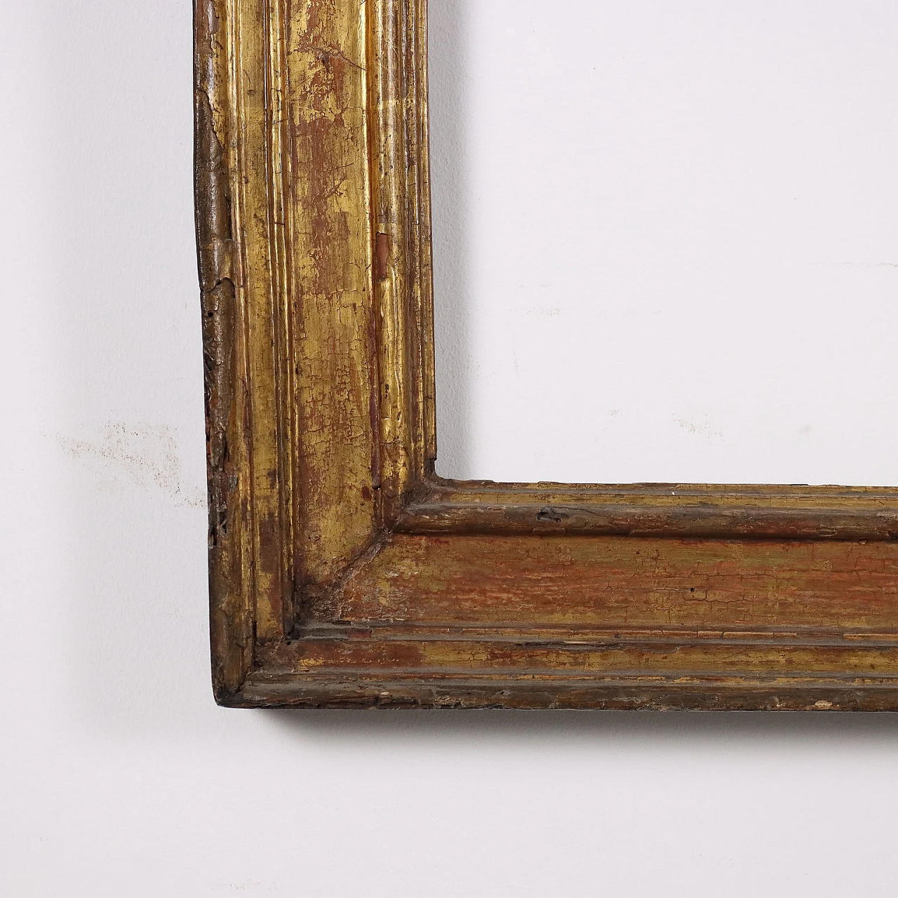 Antique Frame Gilded and Lacquered Wood Italy XVIII Century 5