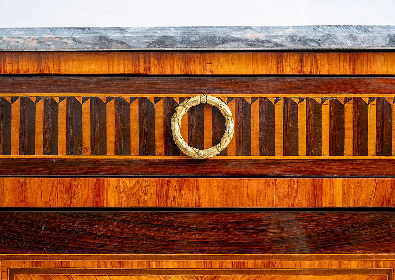 French Napoleon III sideboard in precious exotic, 19th century 5