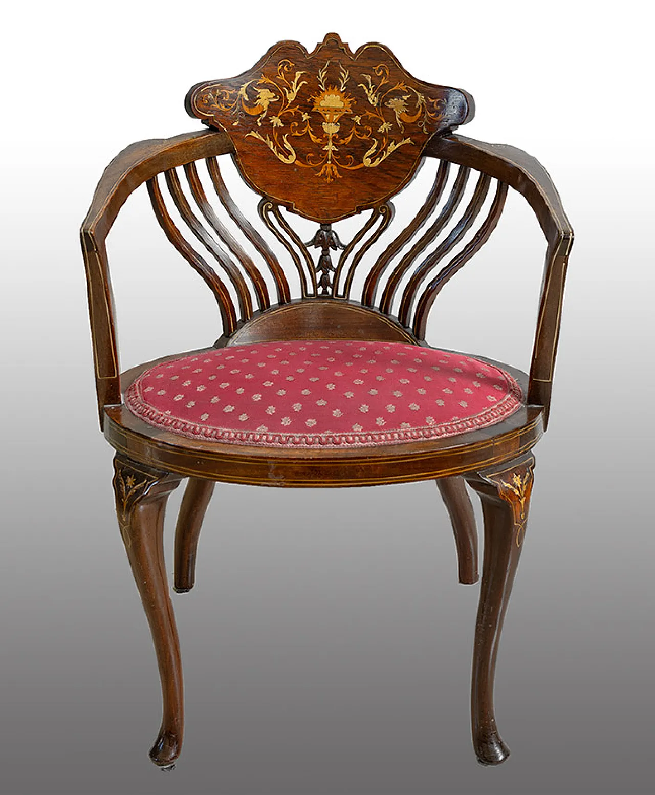 Edwardian armchair in mahogany, '800 1