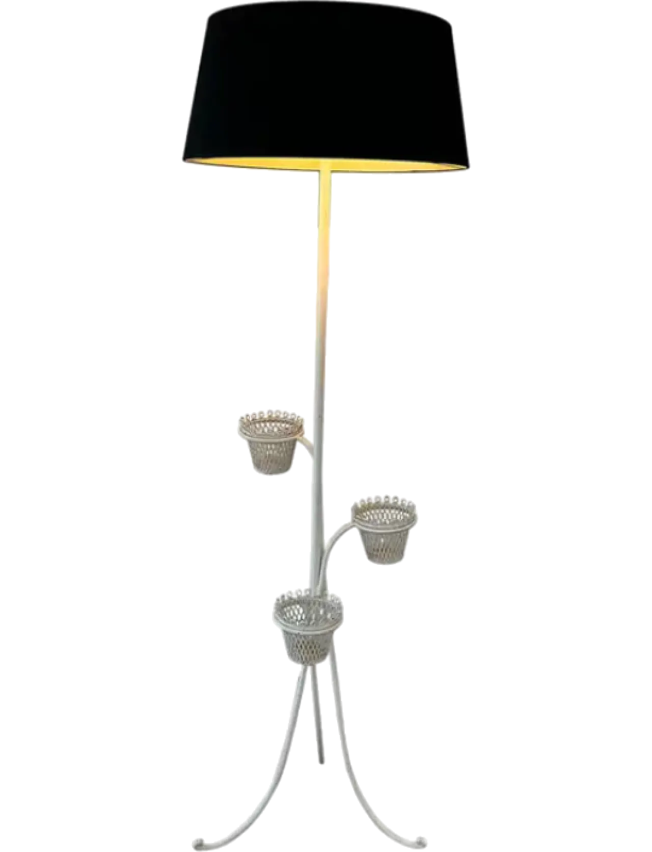 Floor lamp for plants by Mathieu Matégot, 1950s 15