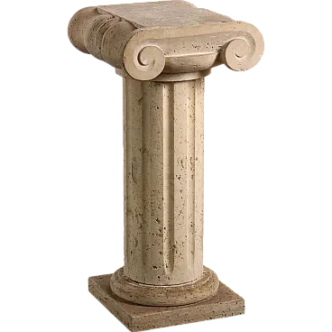 Travertine vase column, early 20th century