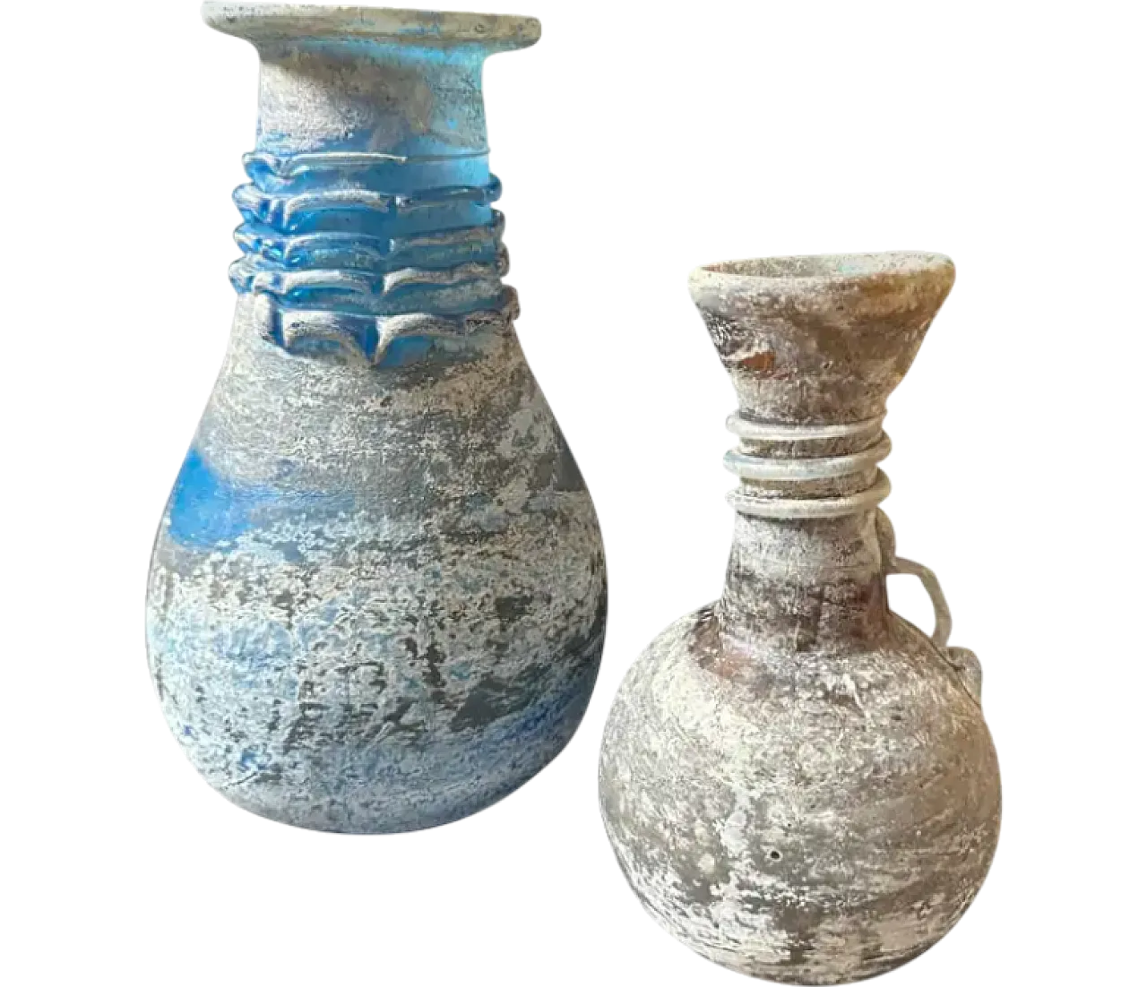 Pair of Scavo Murano glass vases, 1970s 9