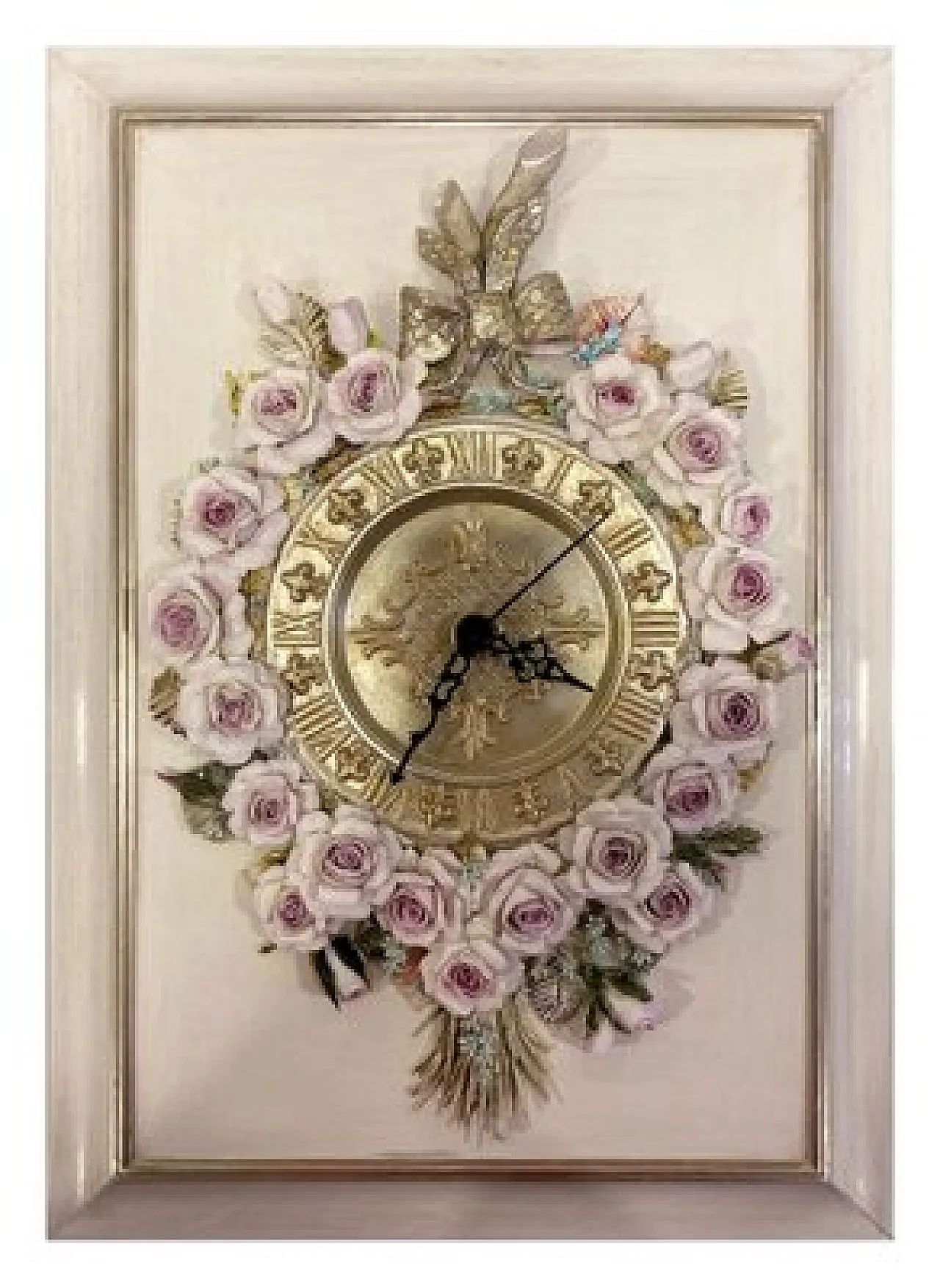 Porcelain wall clock by Giulio Tucci, 2000s 1