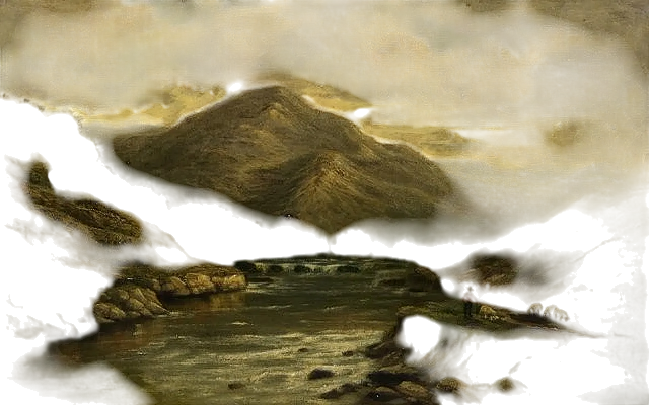 Mountain Landscape by Luigi Vittorini, oil on canvas, 1990s 6