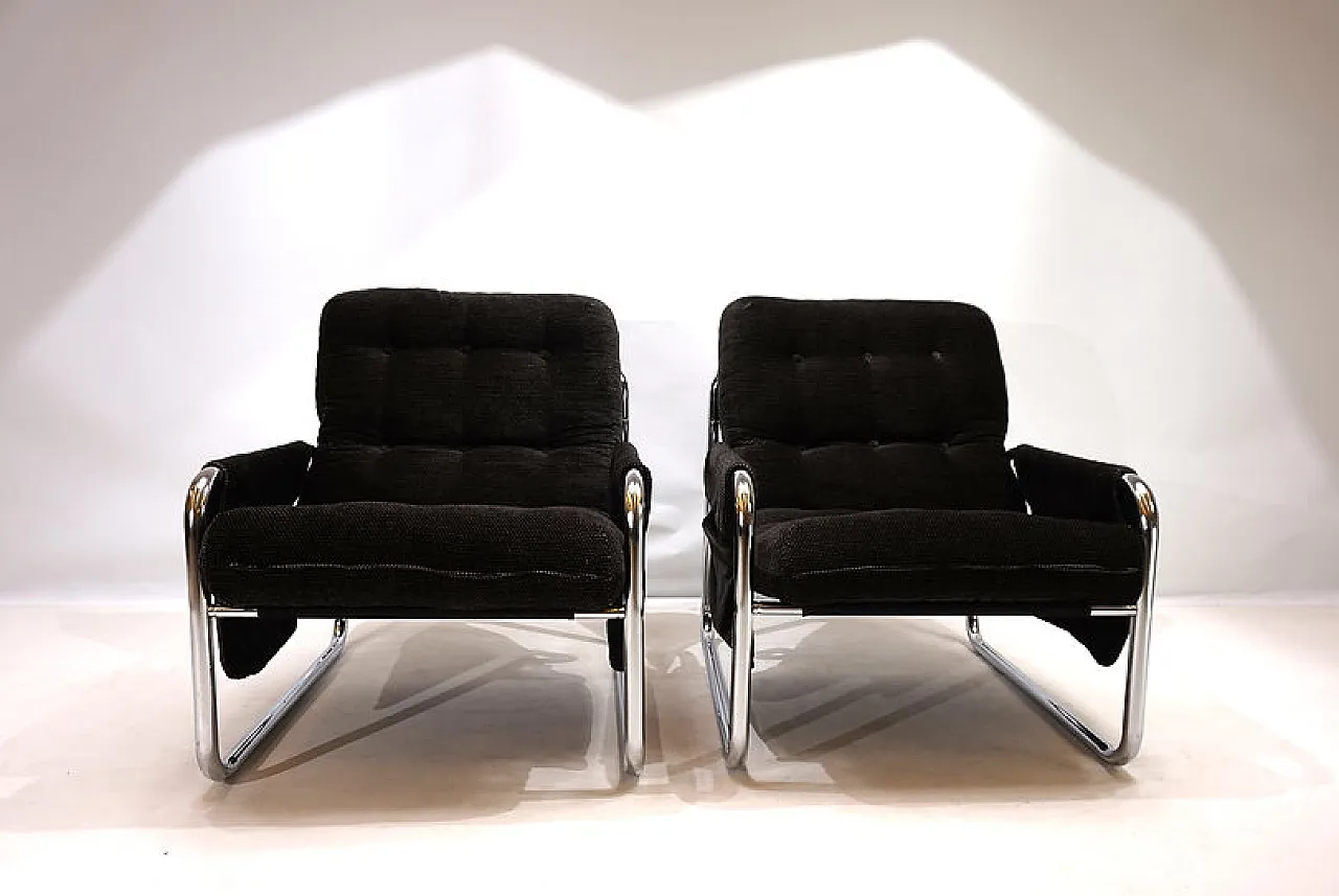 Pair of Herlag chairs by Johan Bertil Häggström, 1970s 1