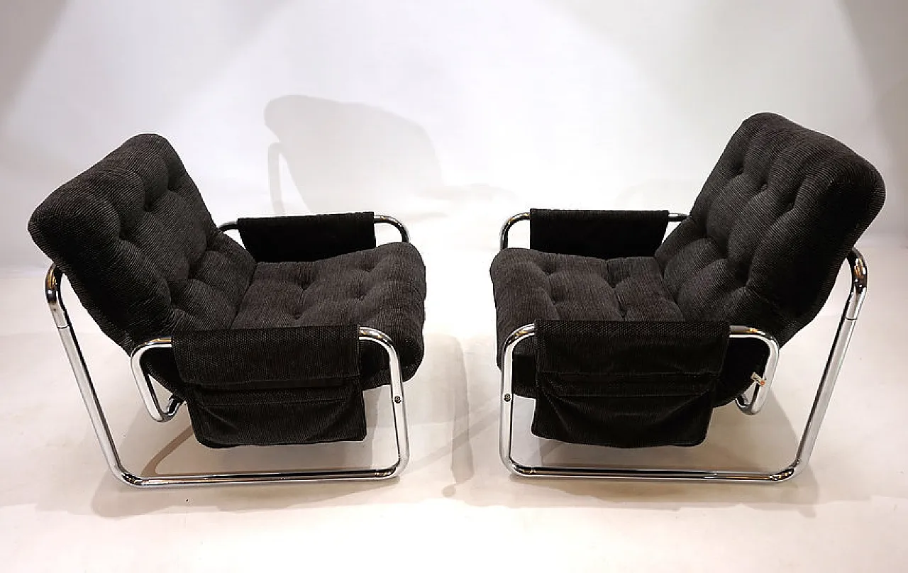 Pair of Herlag chairs by Johan Bertil Häggström, 1970s 2