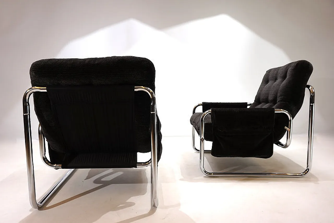 Pair of Herlag chairs by Johan Bertil Häggström, 1970s 5