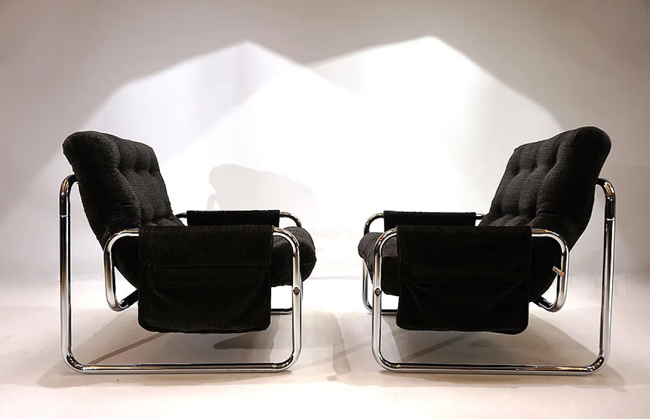 Pair of Herlag chairs by Johan Bertil Häggström, 1970s 7