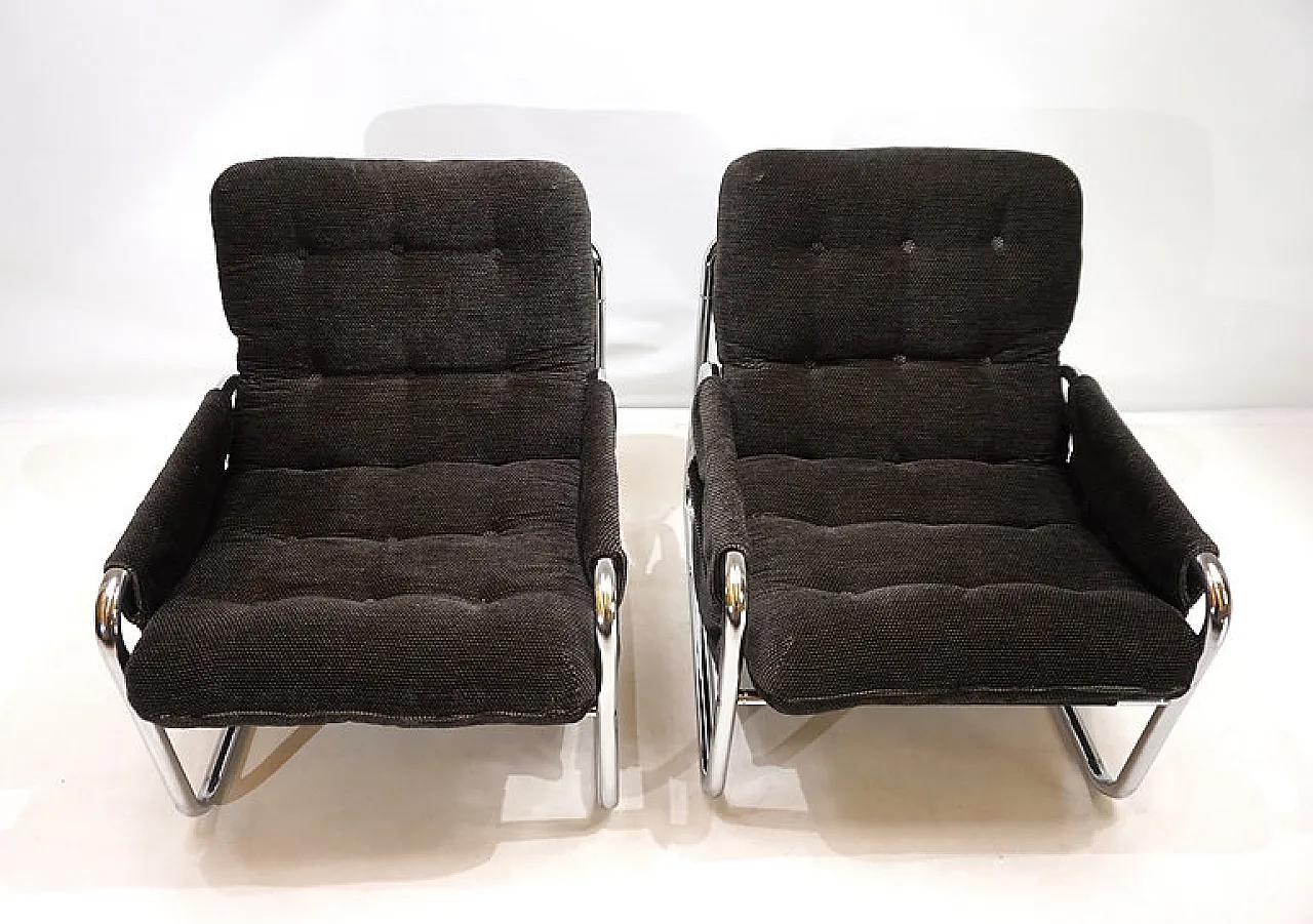 Pair of Herlag chairs by Johan Bertil Häggström, 1970s 8