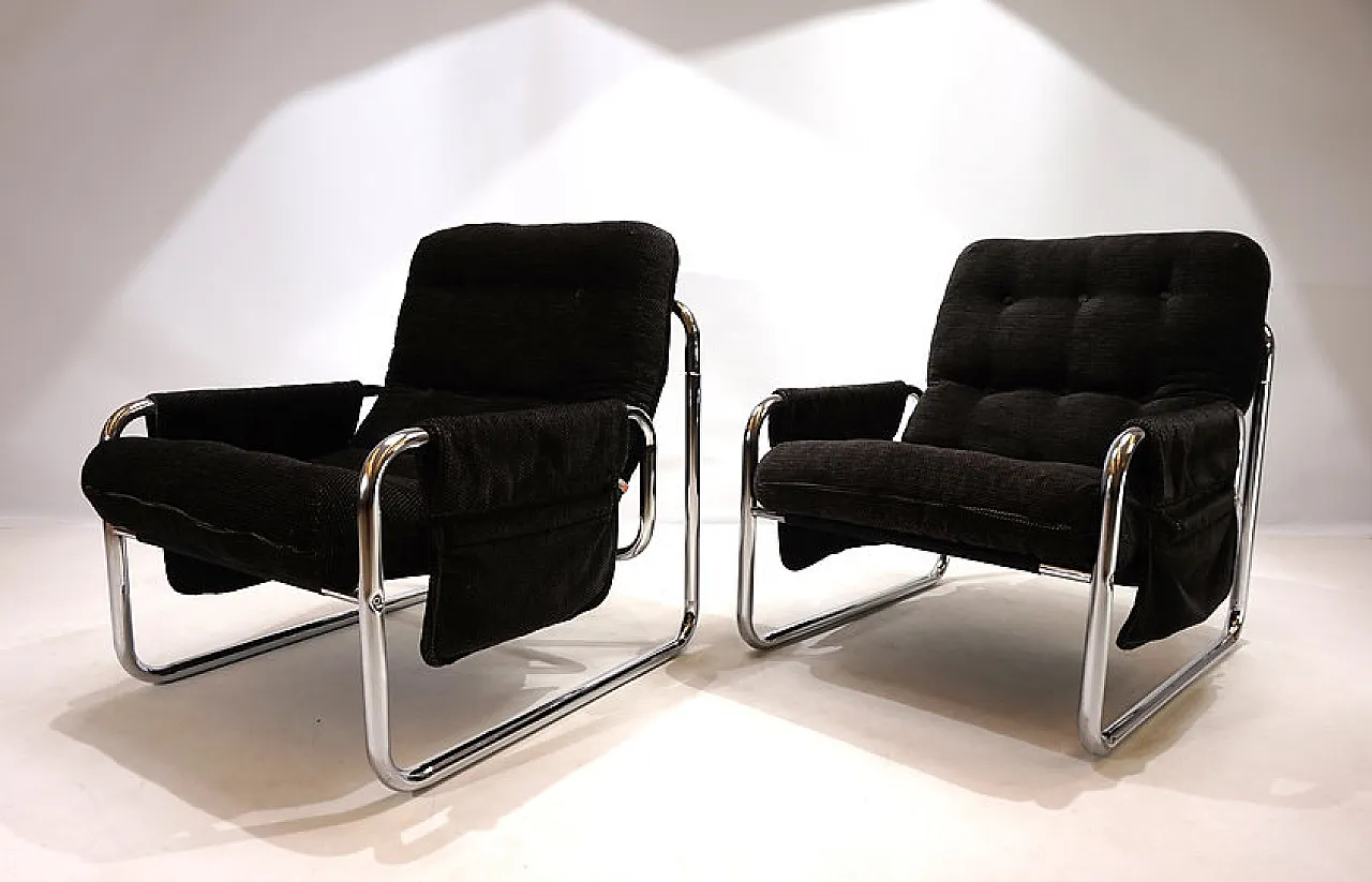 Pair of Herlag chairs by Johan Bertil Häggström, 1970s 12