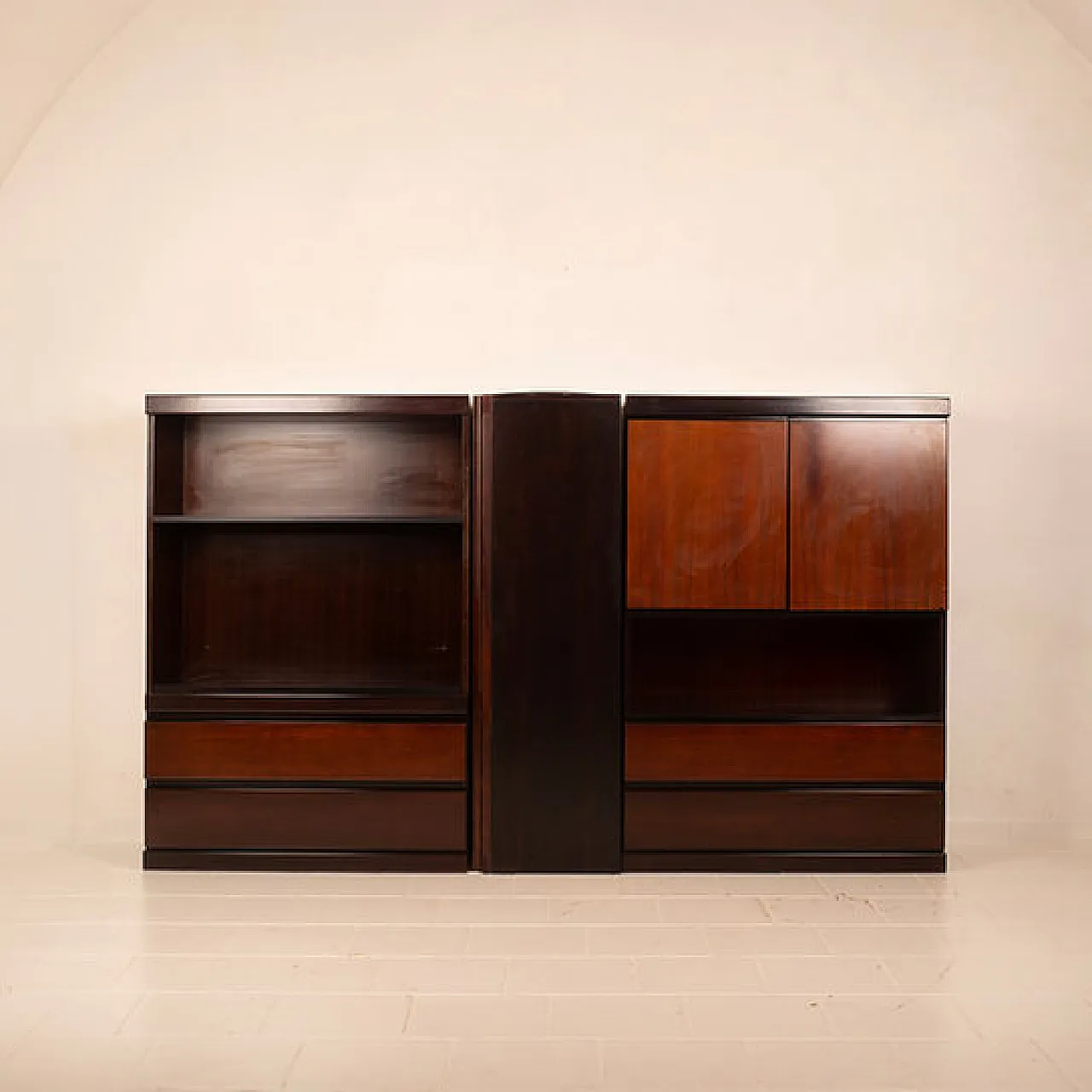 Pair of ‘S11’ cabinets and bar by Angelo Mangiarotti, 1960s 5