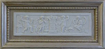 Amorini porcelain panel by Giulio Tucci, 2000s