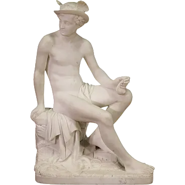 Mercurio, scultura Neoclassica in marmo di Carrara, '800