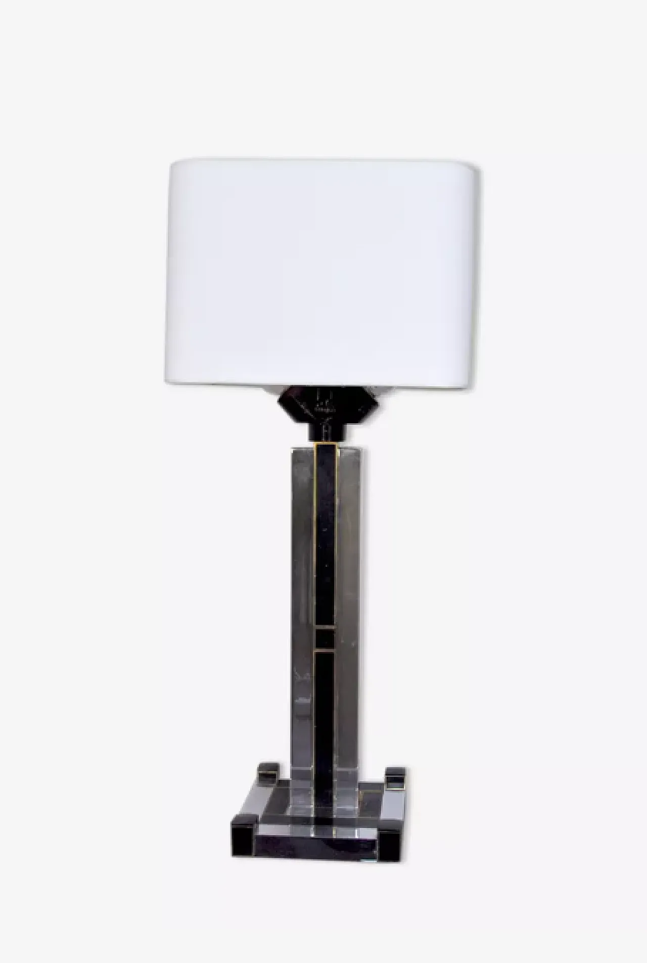 Cubic Regency table lamp by Bd Lumica, 1980s 1