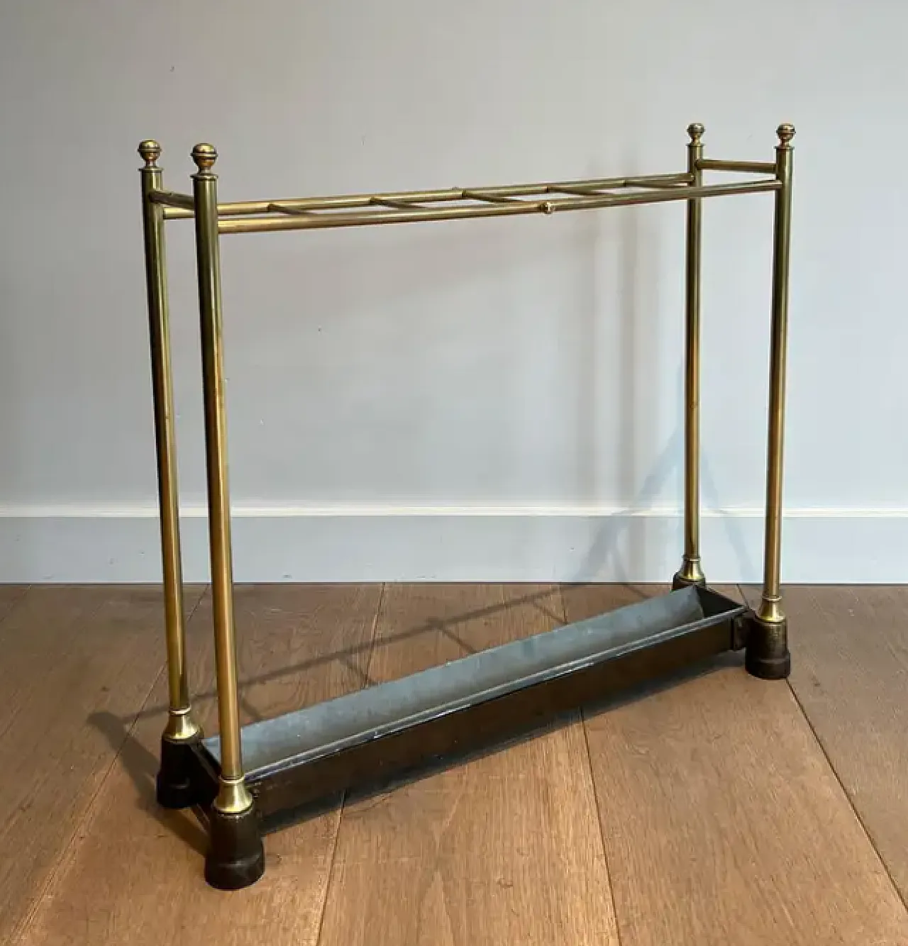 Brass and cast iron umbrella stand, early 20th century 2