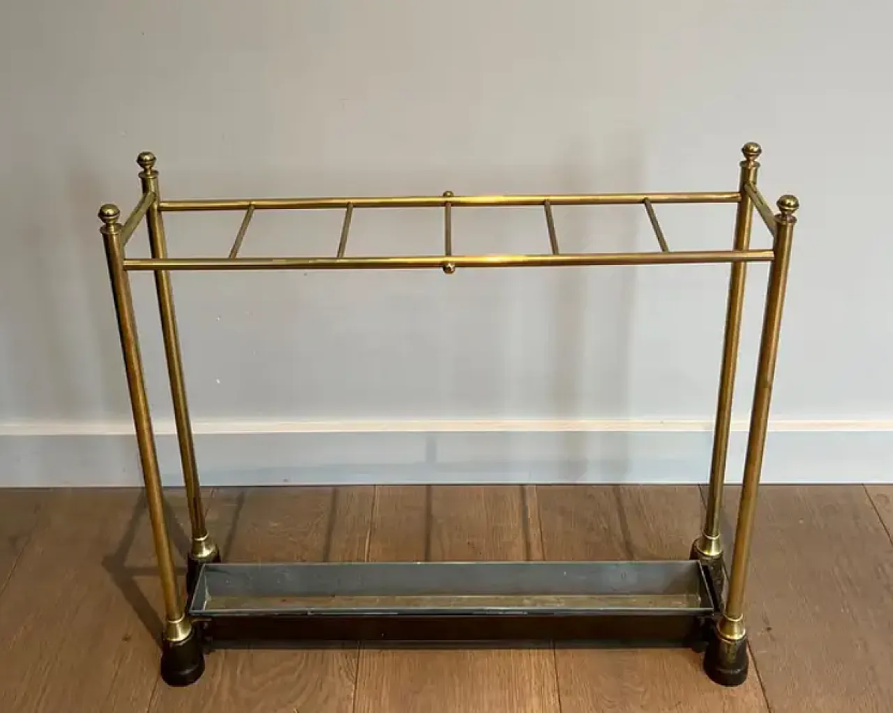 Brass and cast iron umbrella stand, early 20th century 3