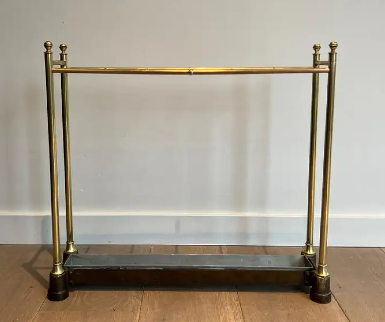 Brass and cast iron umbrella stand, early 20th century 4