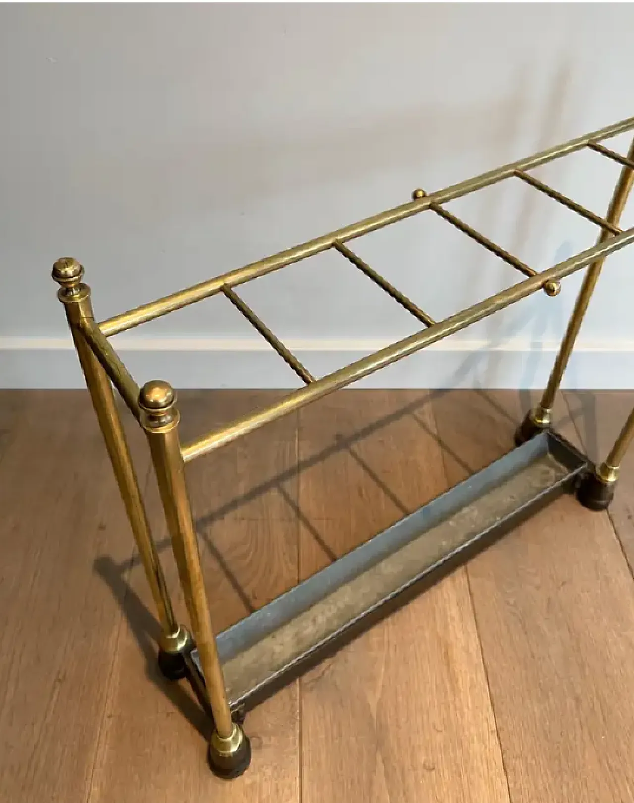 Brass and cast iron umbrella stand, early 20th century 6