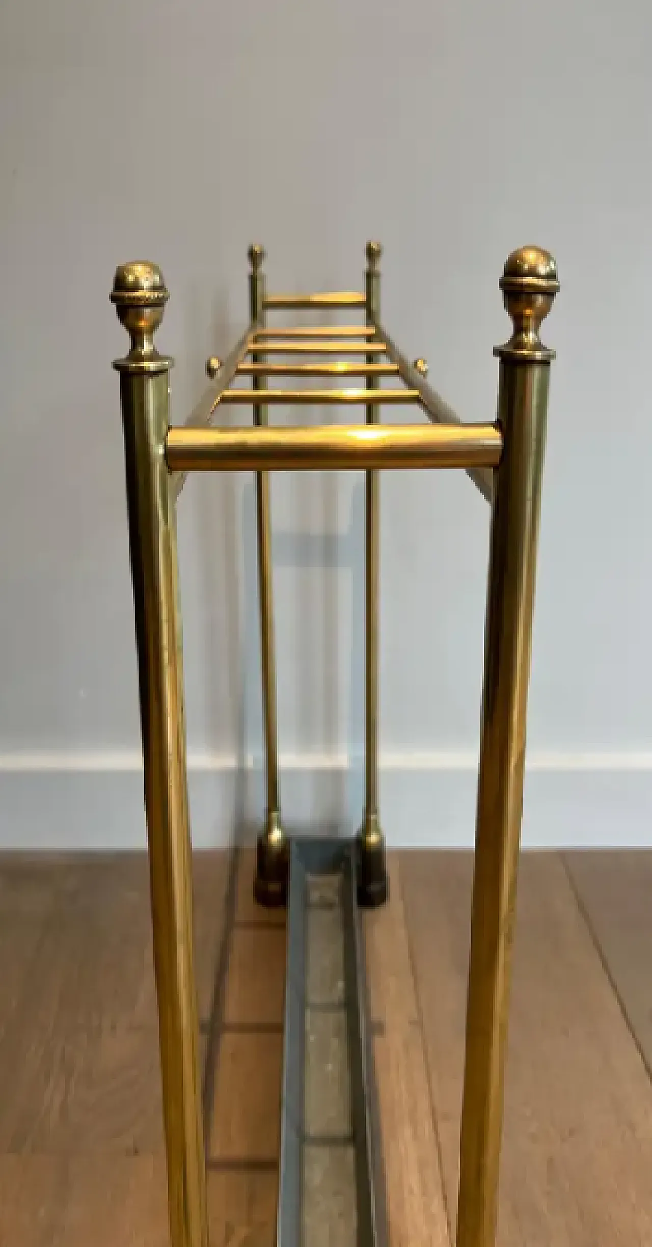 Brass and cast iron umbrella stand, early 20th century 12