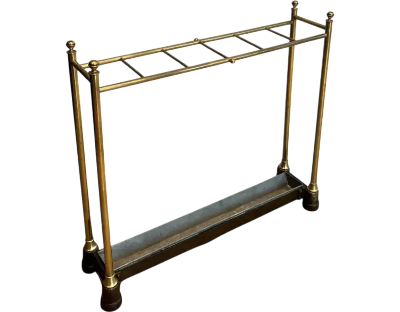 Brass and cast iron umbrella stand, early 20th century 15