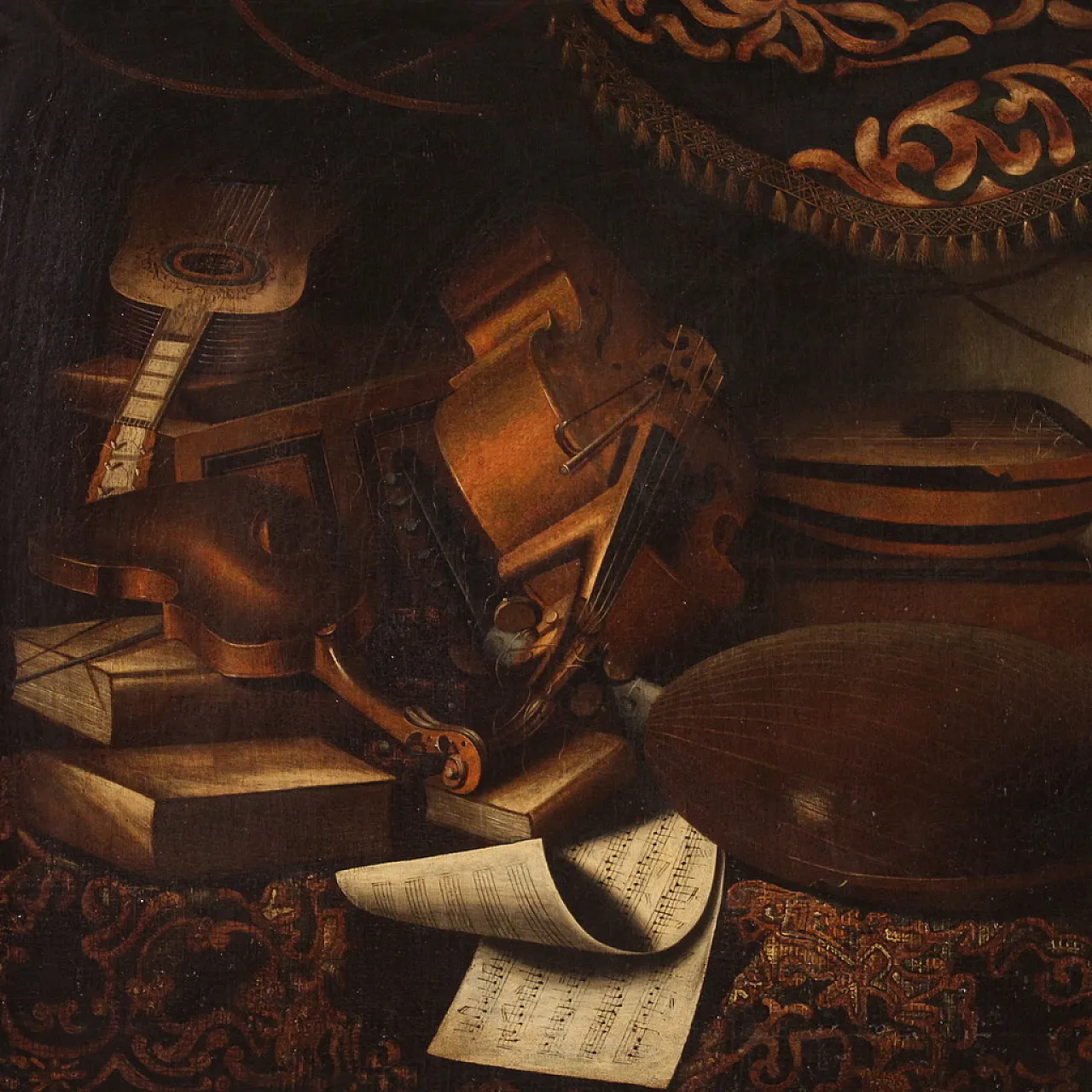 Lombard school, Still life, baroque painting, 18th century 3