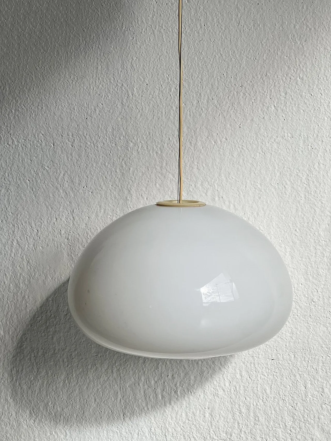 Black and white ceiling lamp. Design by F.lli Castiglioni for Flos. 3