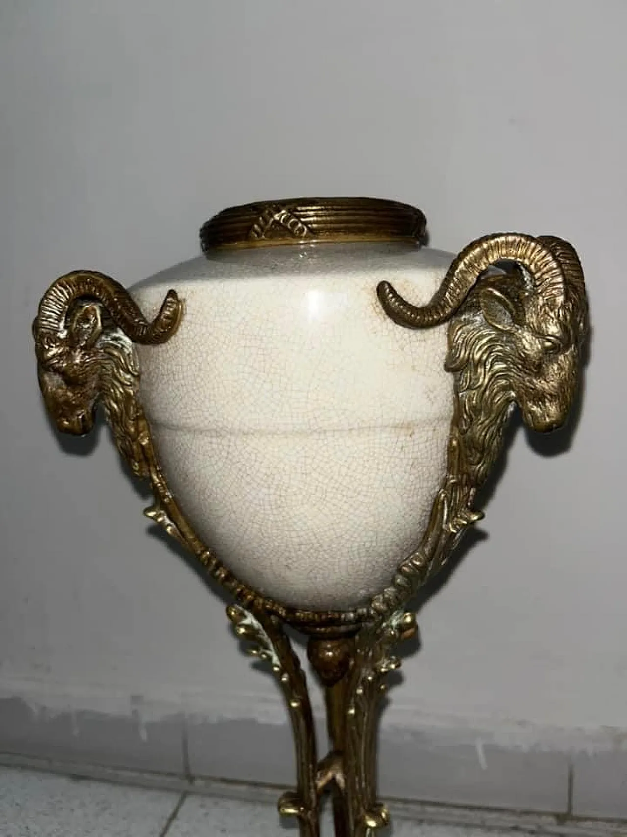 Vaso on ceramica e bronzo, '900 4