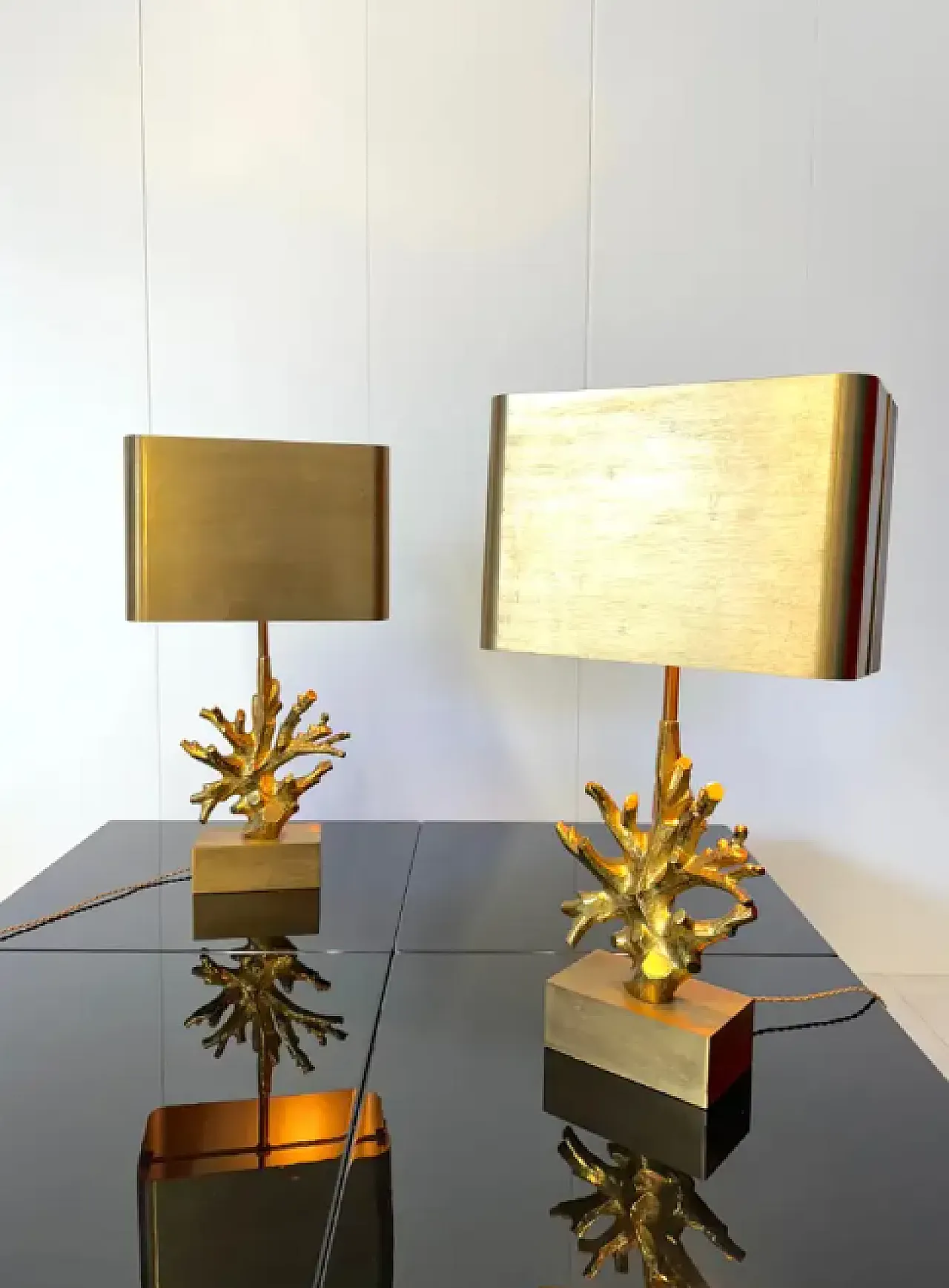 Pair of table lamps by Maison Charles et Fils, 1960s 4