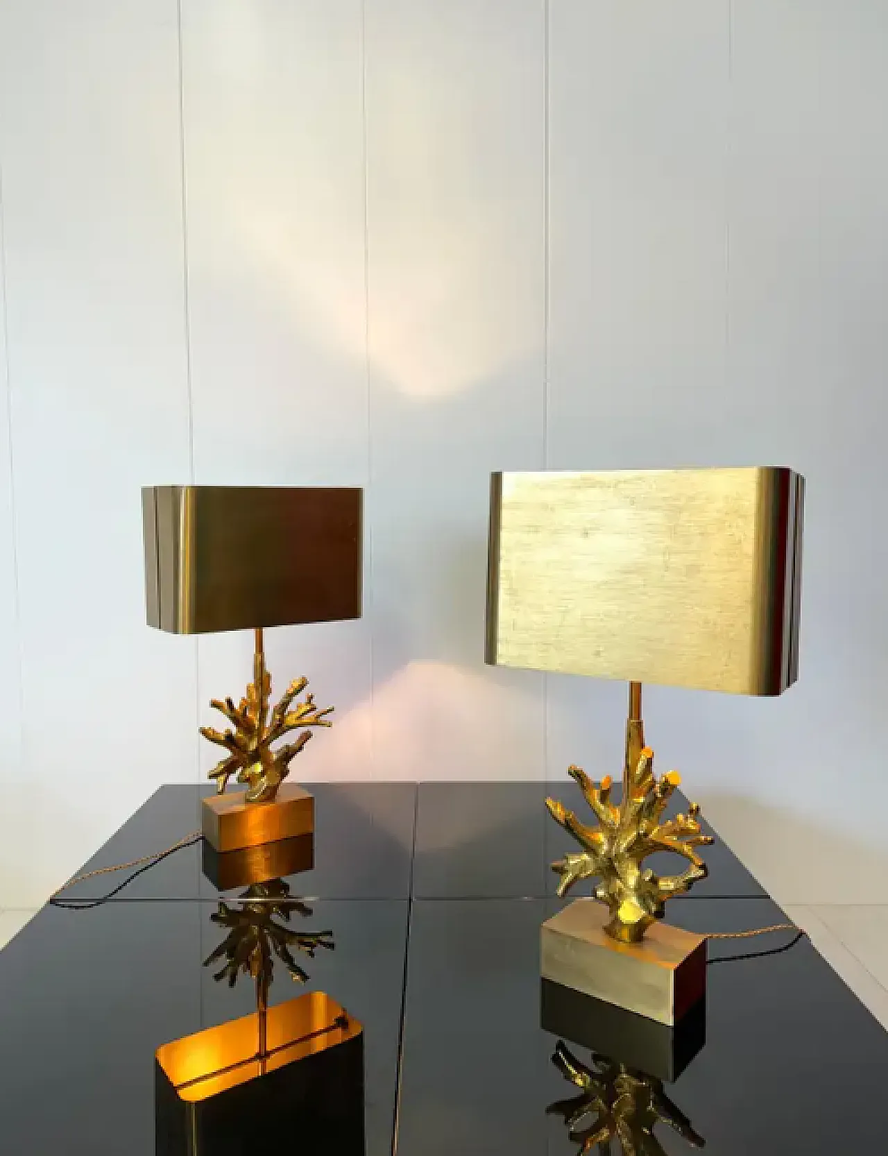 Pair of table lamps by Maison Charles et Fils, 1960s 5