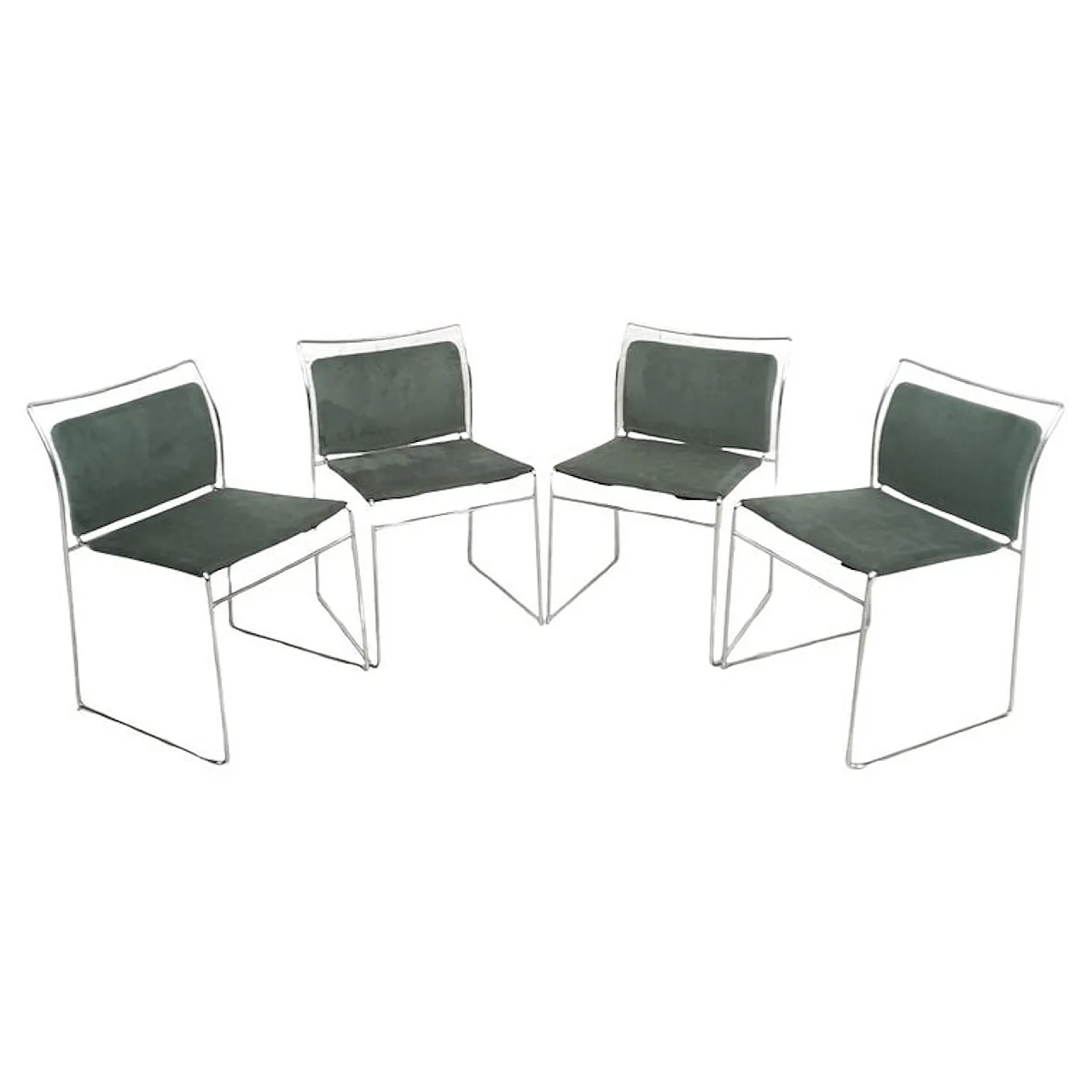 Set of 4 Tulu' chairs by K.Takahama for Simon Gavina 70's, Italy 1