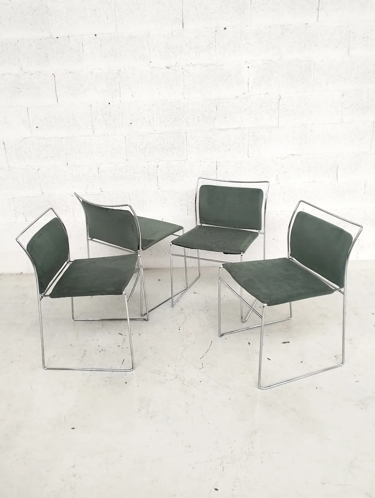 Set of 4 Tulu' chairs by K.Takahama for Simon Gavina 70's, Italy 2