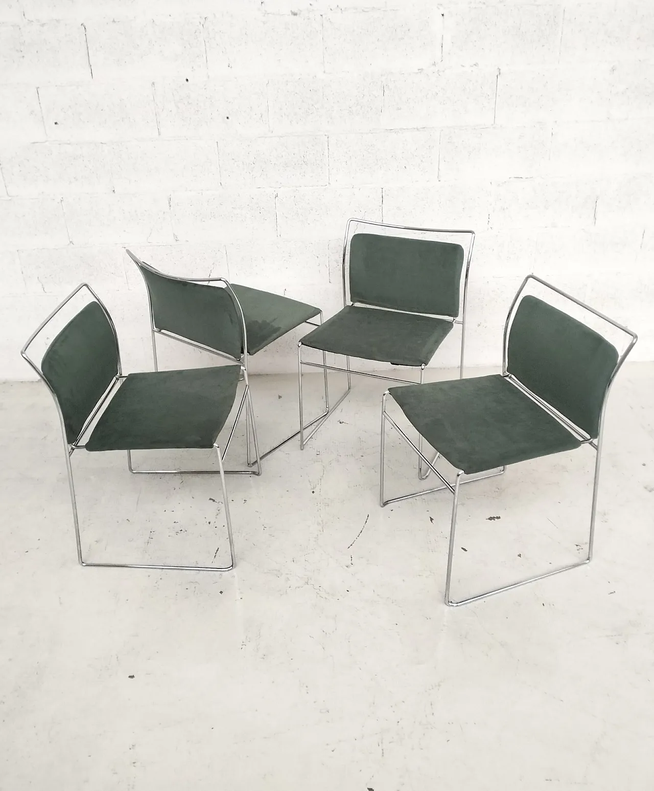 Set of 4 Tulu' chairs by K.Takahama for Simon Gavina 70's, Italy 3