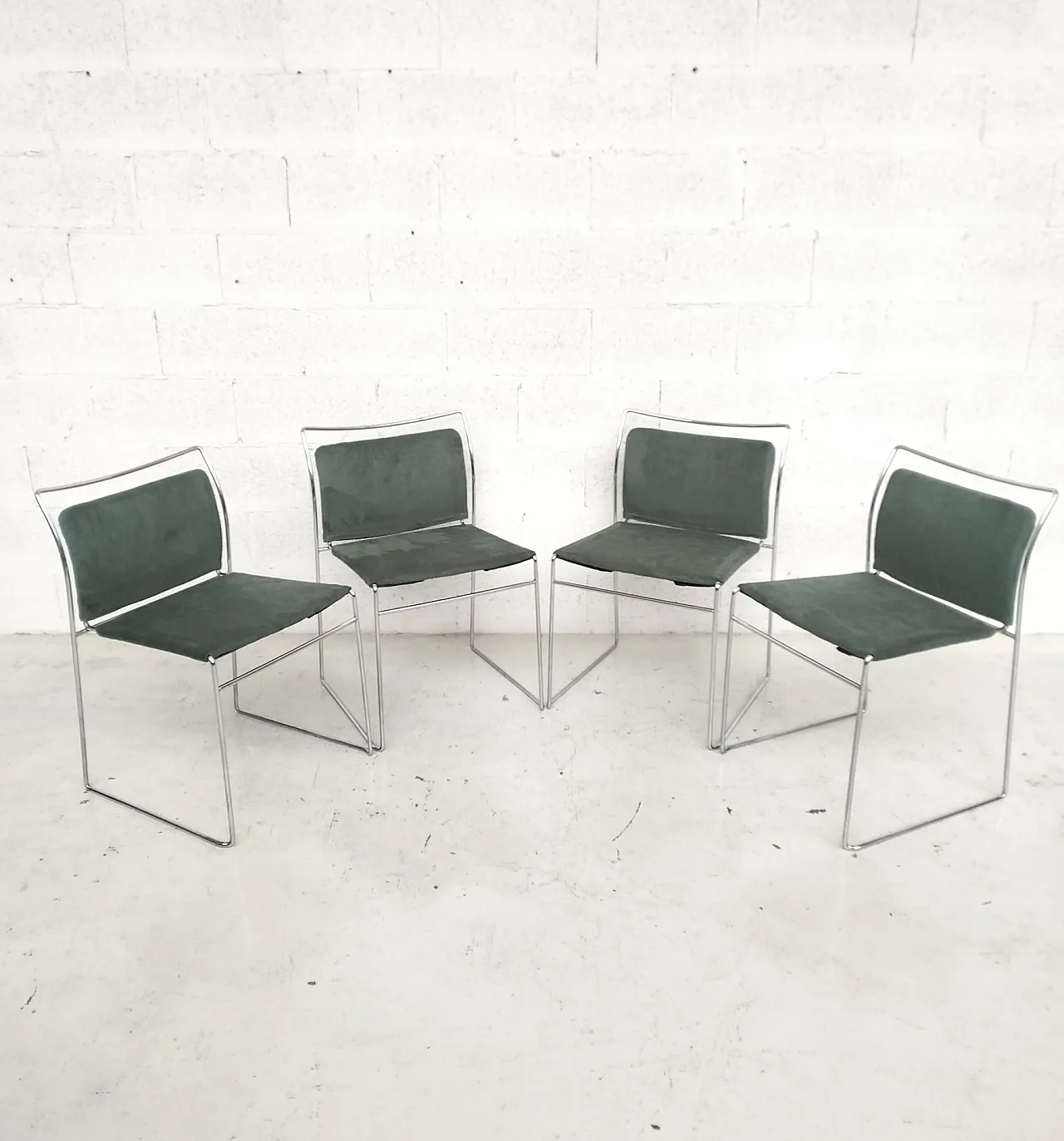 Set of 4 Tulu' chairs by K.Takahama for Simon Gavina 70's, Italy 4