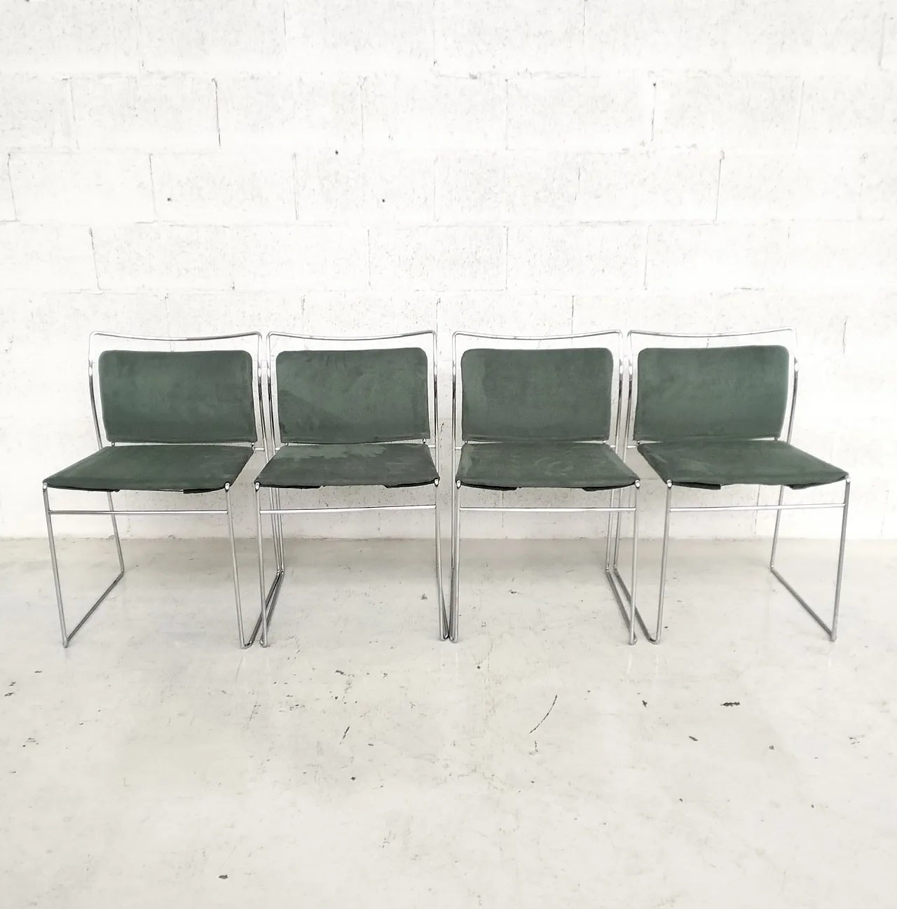 Set of 4 Tulu' chairs by K.Takahama for Simon Gavina 70's, Italy 7