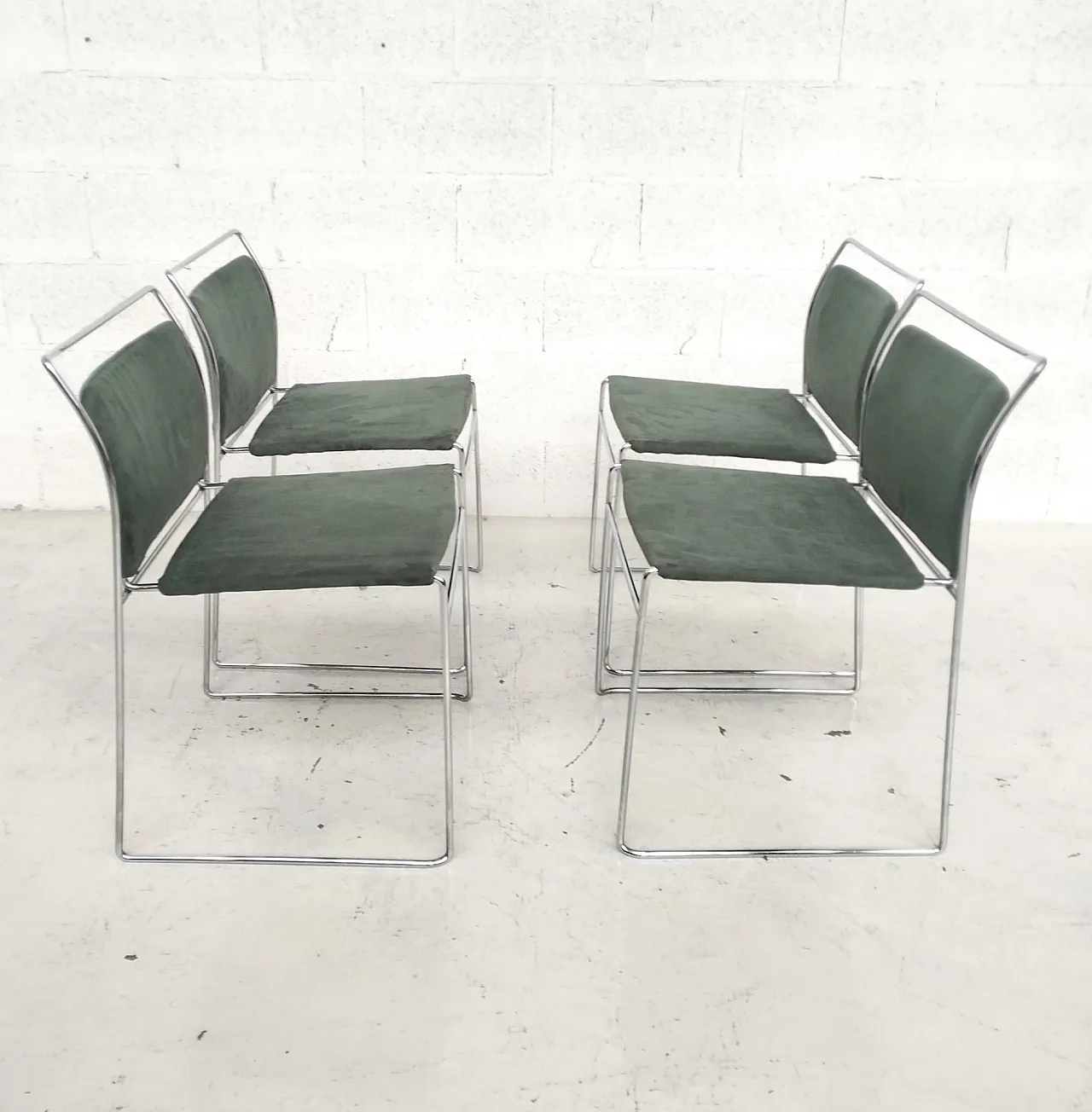 Set of 4 Tulu' chairs by K.Takahama for Simon Gavina 70's, Italy 8