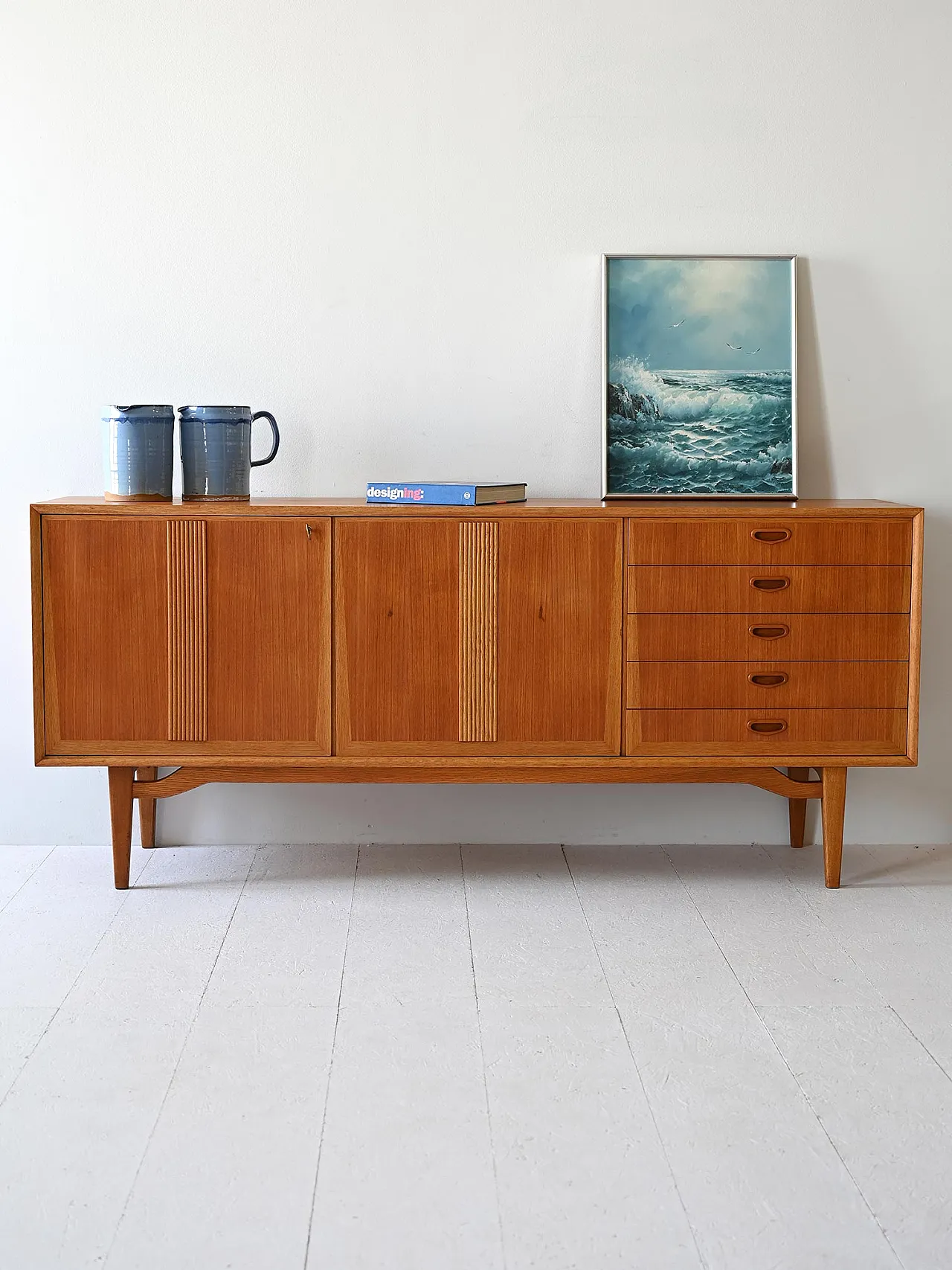 Sideboard svedese in teak e rovere 1