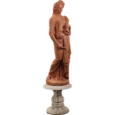 Sculpture Allegory of summer terracotta, 20th century