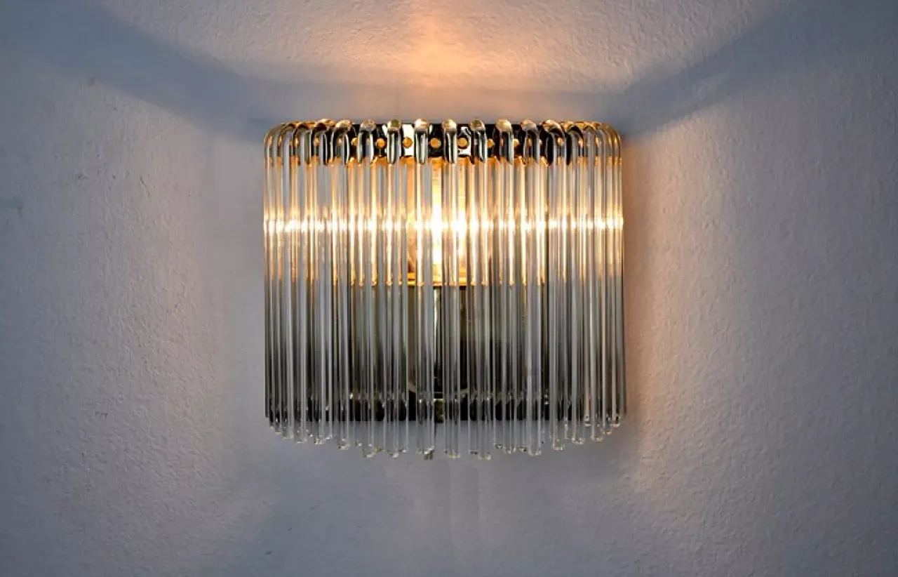 Triedi Murano glass wall lamp, 1970s 3