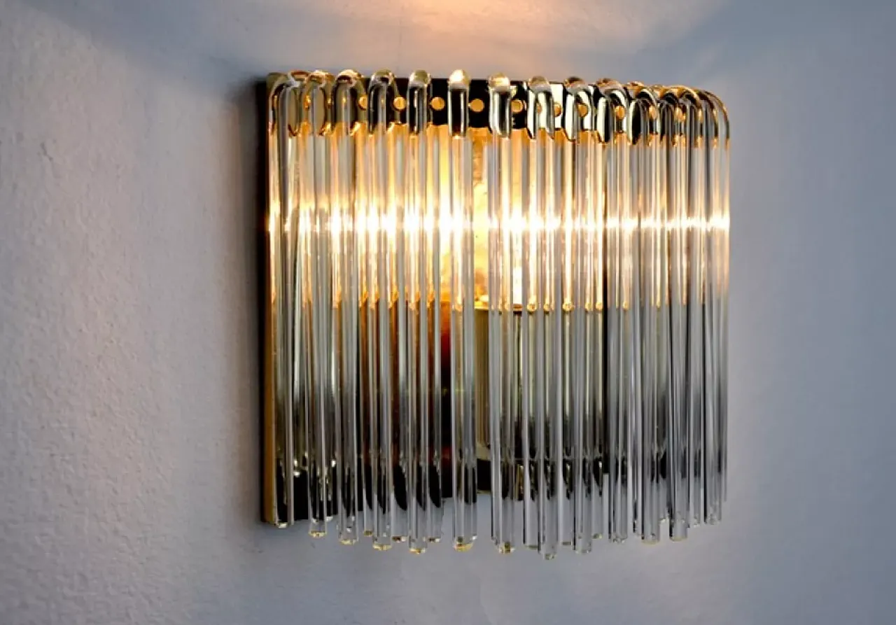 Triedi Murano glass wall lamp, 1970s 4